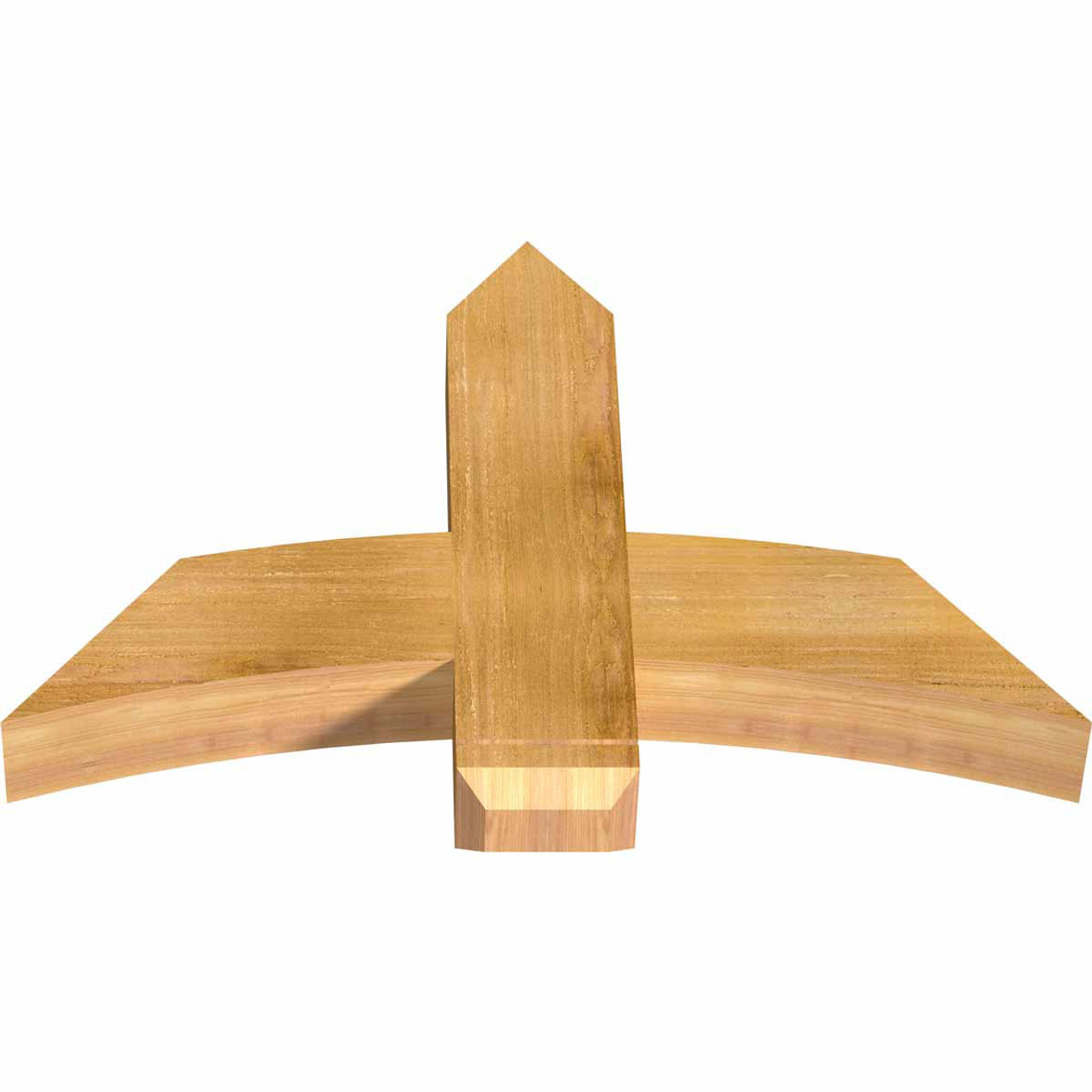 16/12 Pitch Bellingham Rough Sawn Timber Gable Bracket GBW036X24X0406BEL00RWR