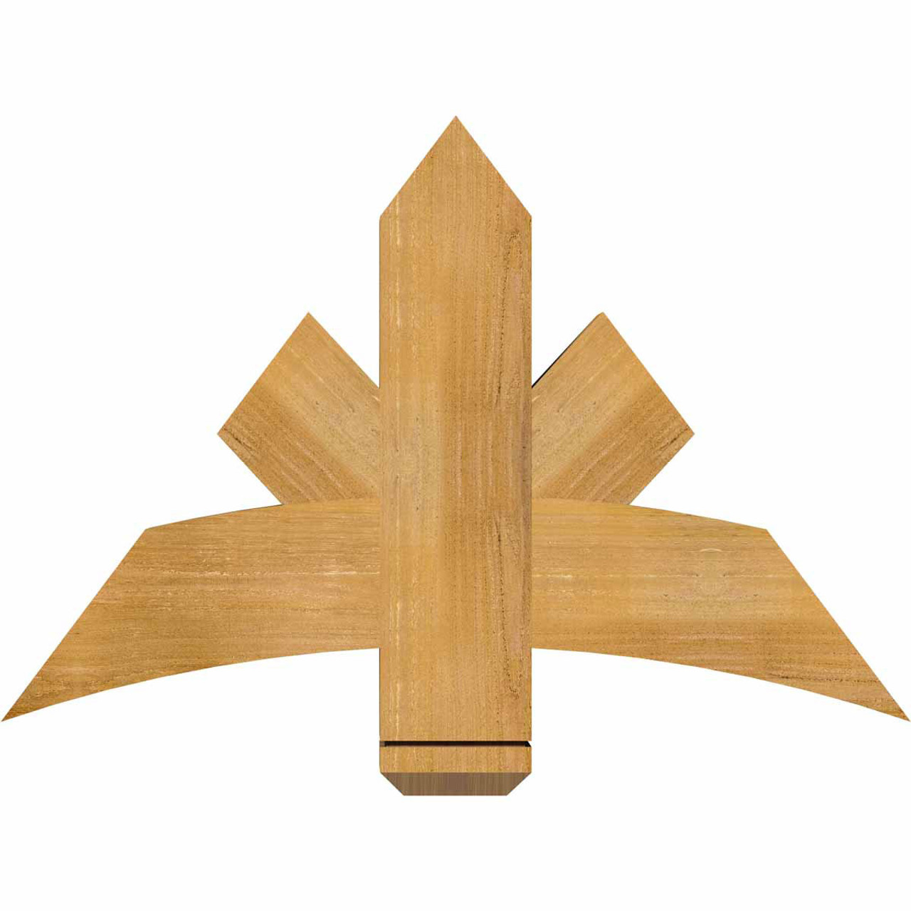 16/12 Pitch Alberta Rough Sawn Timber Gable Bracket GBW036X24X0406ALB00RWR