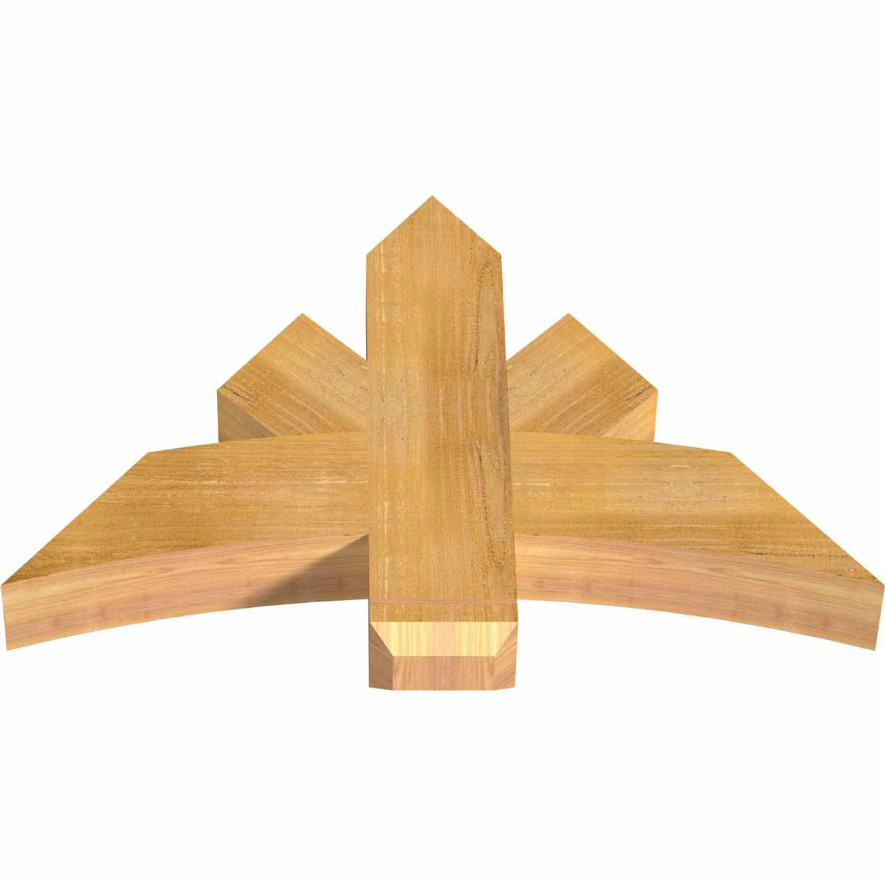 16/12 Pitch Alberta Rough Sawn Timber Gable Bracket GBW036X24X0406ALB00RWR