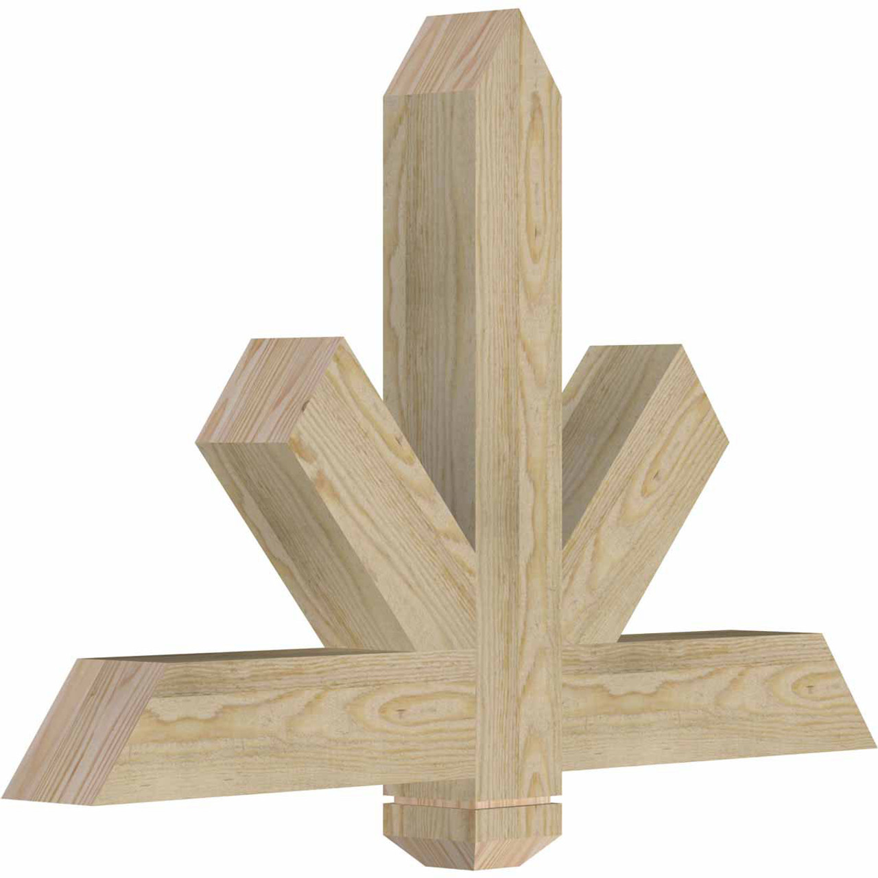 16/12 Pitch Kennewick Rough Sawn Timber Gable Bracket GBW036X24X0404KEN00RDF