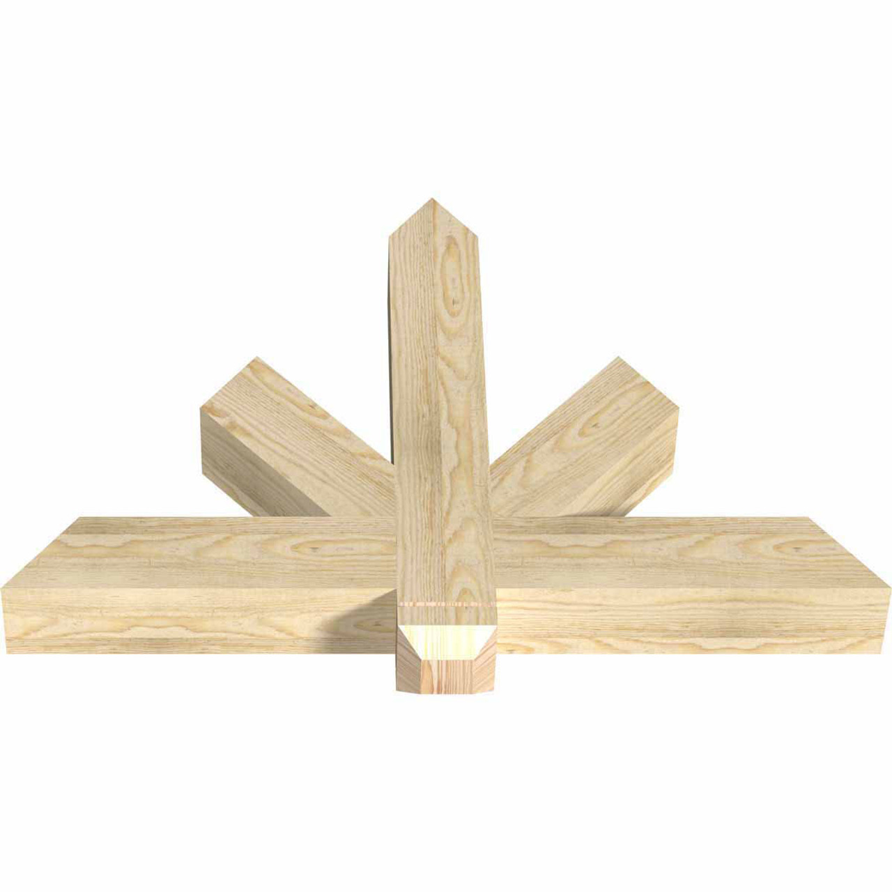 16/12 Pitch Kennewick Rough Sawn Timber Gable Bracket GBW036X24X0404KEN00RDF