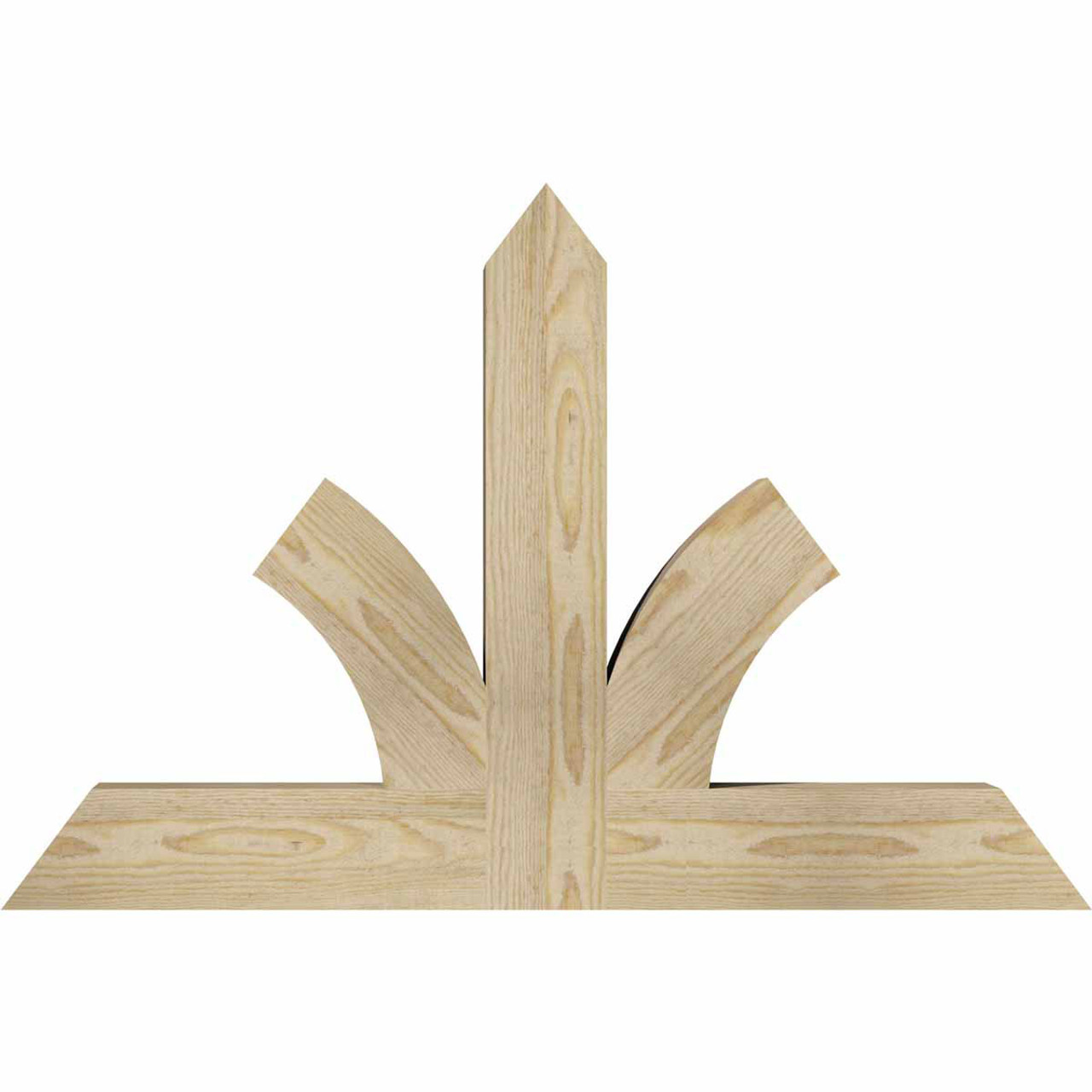 16/12 Pitch Richland Rough Sawn Timber Gable Bracket GBW036X24X0404RIC00RDF