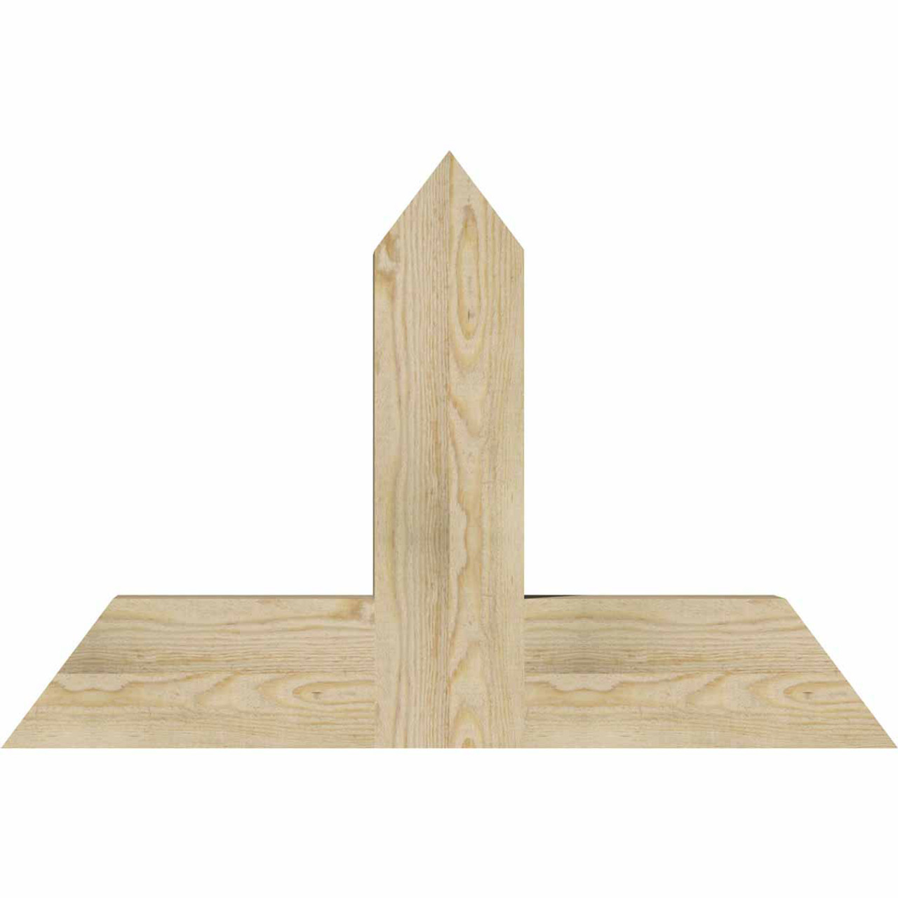 16/12 Pitch Portland Rough Sawn Timber Gable Bracket GBW036X24X0406POR00RDF