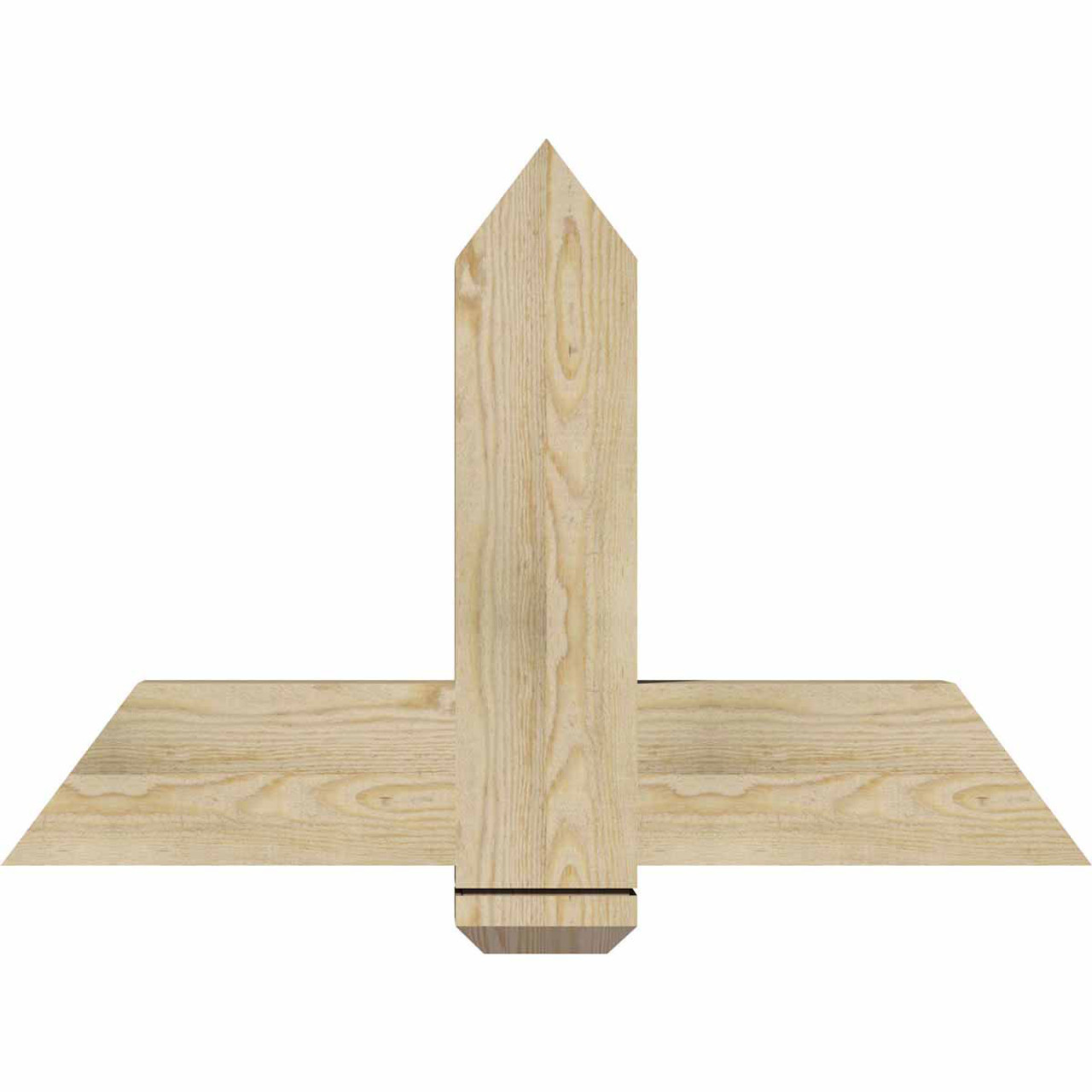 16/12 Pitch Eugene Rough Sawn Timber Gable Bracket GBW036X24X0406EUG00RDF