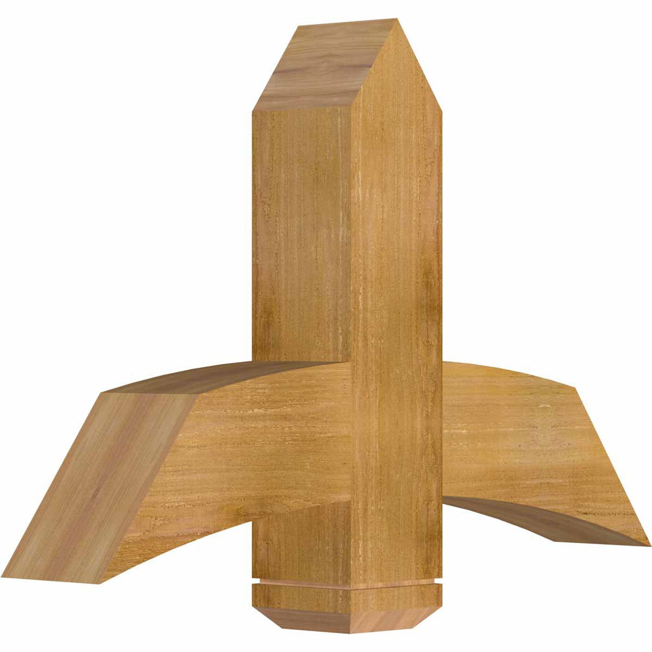 16/12 Pitch Bellingham Rough Sawn Timber Gable Bracket GBW036X24X0606BEL00RWR