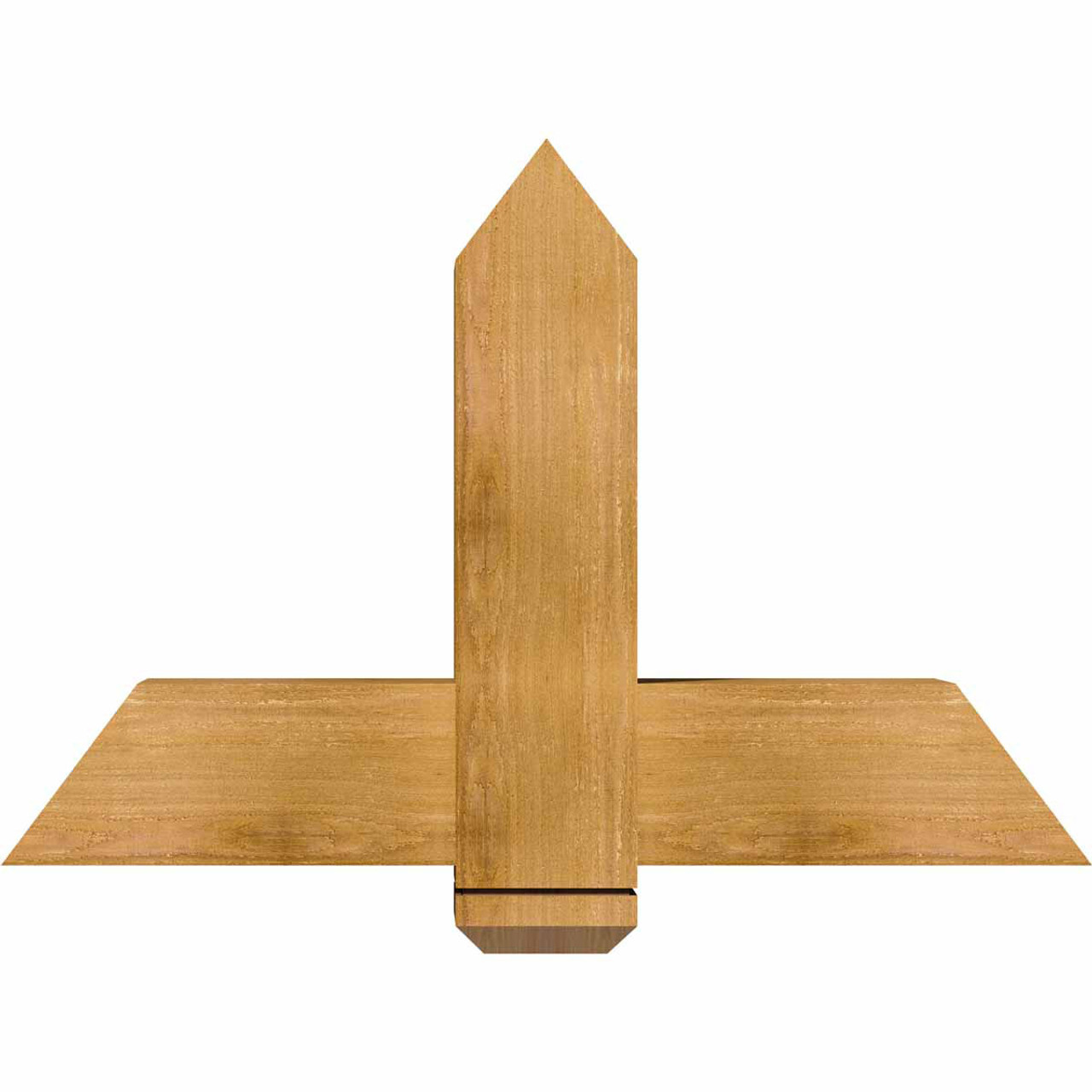 16/12 Pitch Eugene Rough Sawn Timber Gable Bracket GBW036X24X0606EUG00RWR