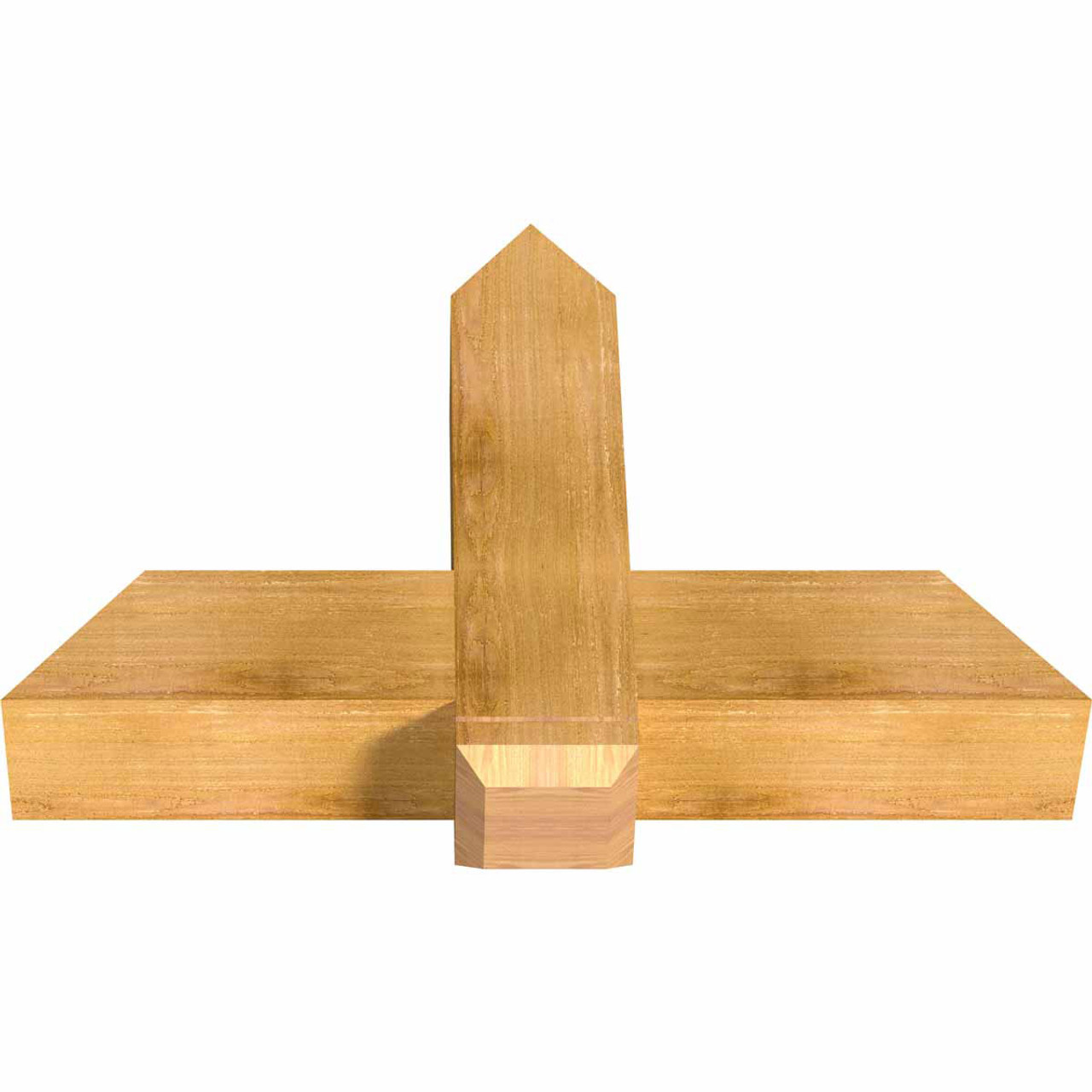 16/12 Pitch Eugene Rough Sawn Timber Gable Bracket GBW036X24X0606EUG00RWR