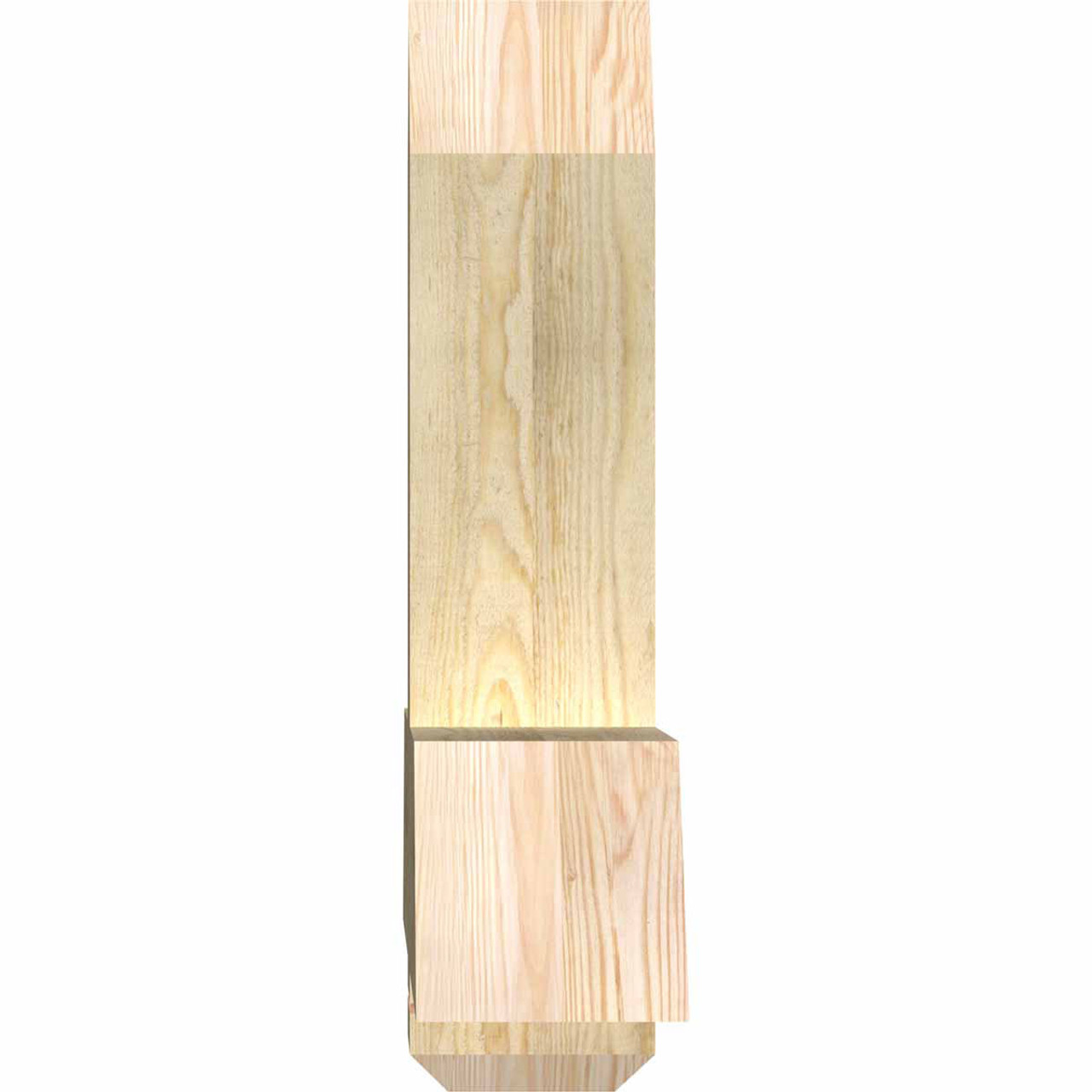 16/12 Pitch Eugene Rough Sawn Timber Gable Bracket GBW036X24X0606EUG00RDF