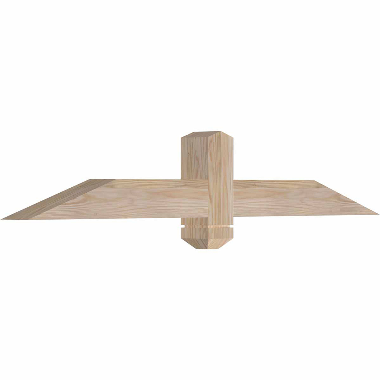 4/12 Pitch Eugene Smooth Timber Gable Bracket GBW048X08X0404EUG00SDF