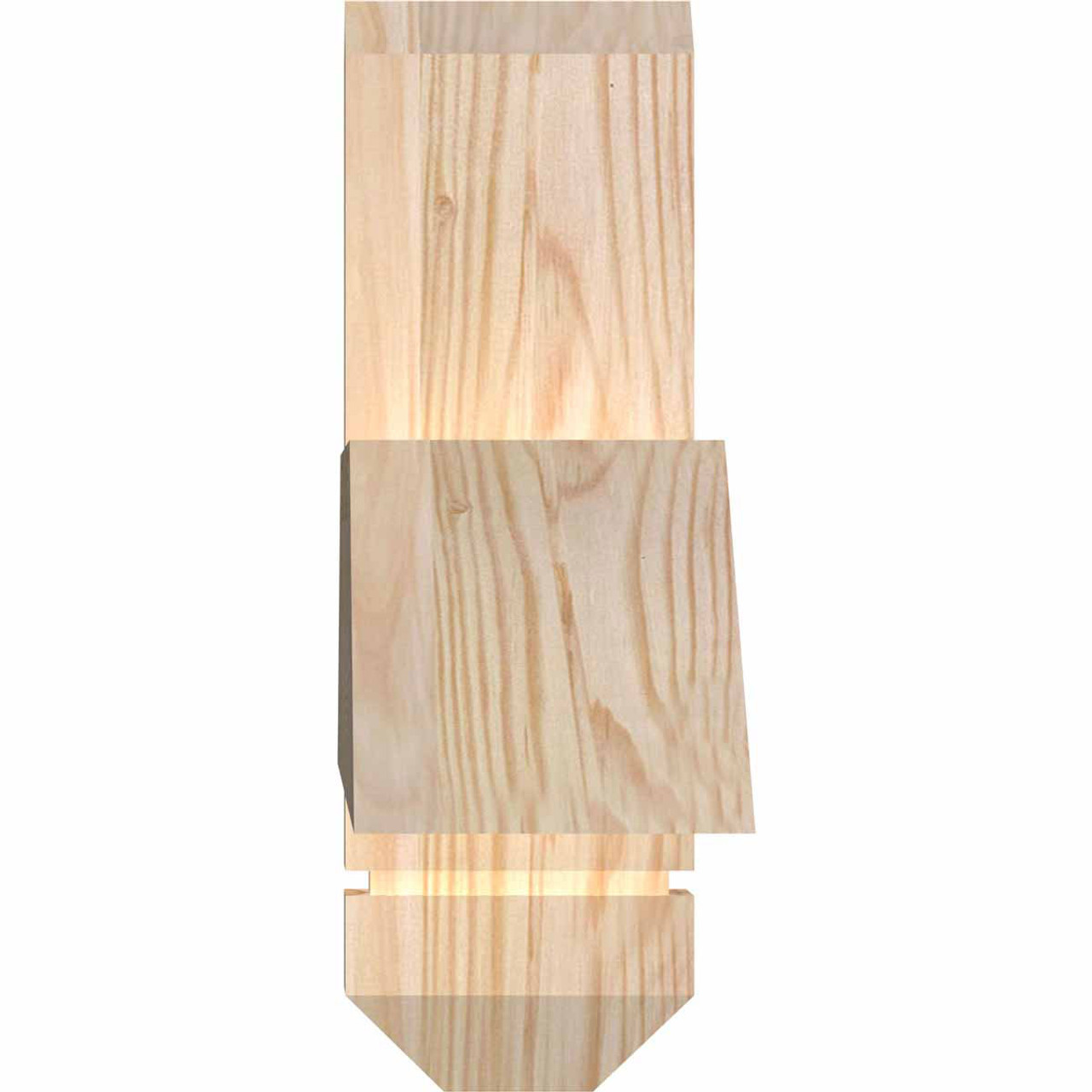 4/12 Pitch Eugene Smooth Timber Gable Bracket GBW048X08X0404EUG00SDF