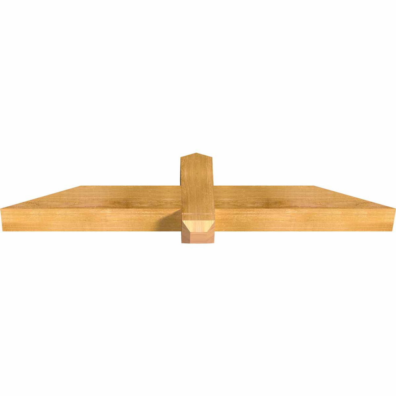 5/12 Pitch Eugene Rough Sawn Timber Gable Bracket GBW048X10X0404EUG00RWR