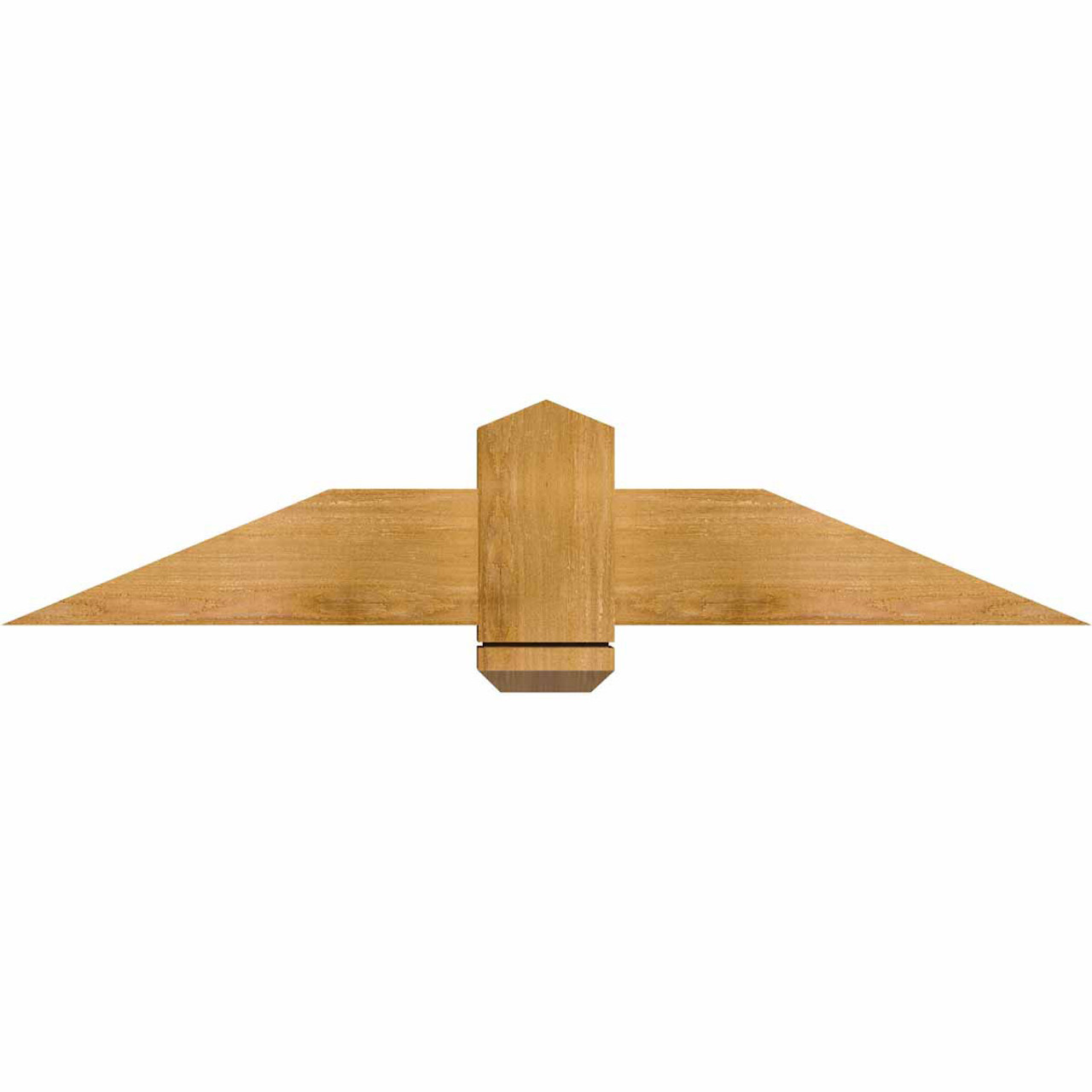 5/12 Pitch Eugene Rough Sawn Timber Gable Bracket GBW048X10X0406EUG00RWR