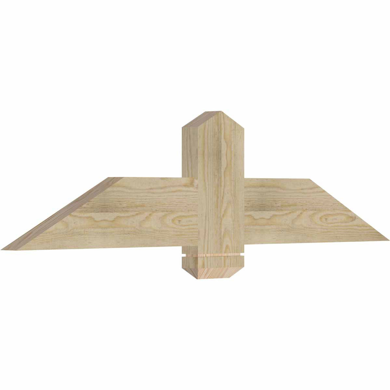 6/12 Pitch Eugene Rough Sawn Timber Gable Bracket GBW048X12X0206EUG00RDF