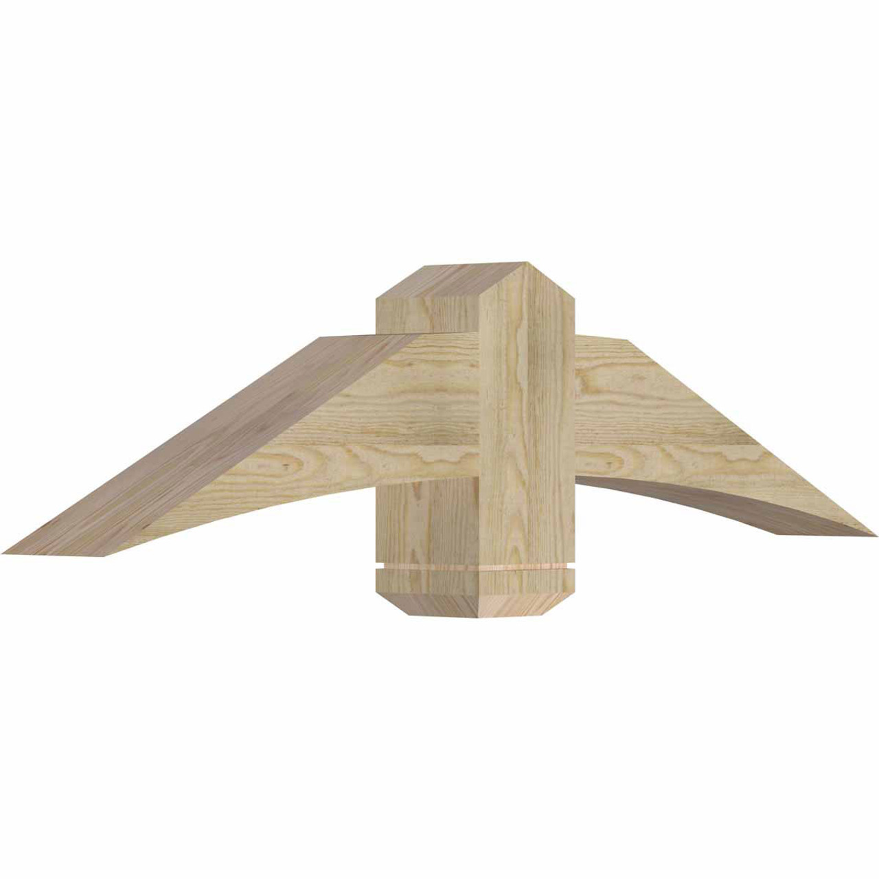 6/12 Pitch Bellingham Rough Sawn Timber Gable Bracket GBW048X12X0606BEL00RDF