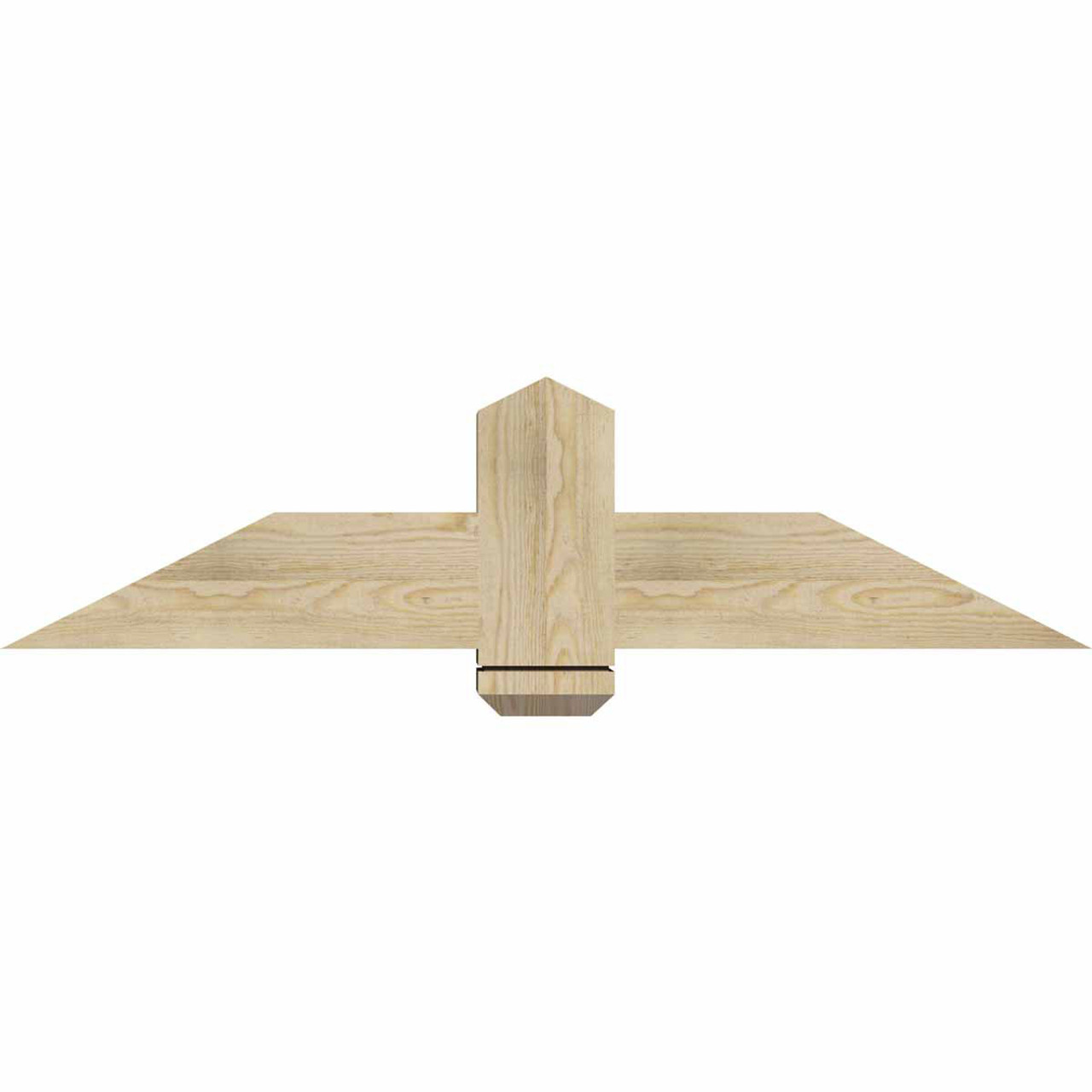 6/12 Pitch Eugene Rough Sawn Timber Gable Bracket GBW048X12X0606EUG00RDF