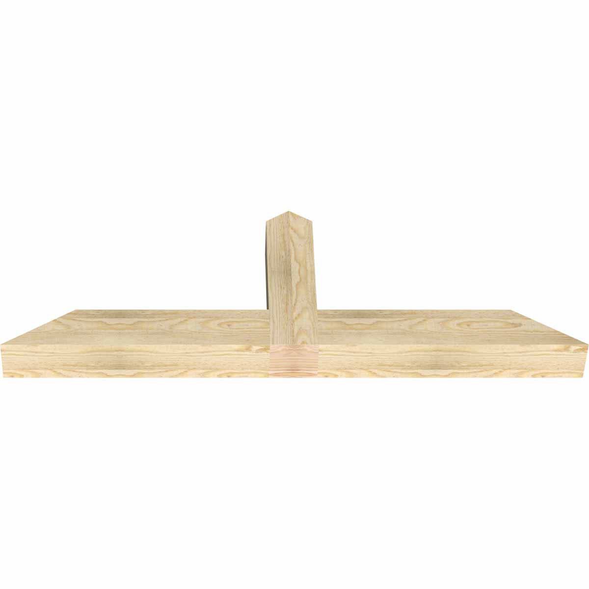8/12 Pitch Portland Rough Sawn Timber Gable Bracket GBW048X16X0404POR00RDF