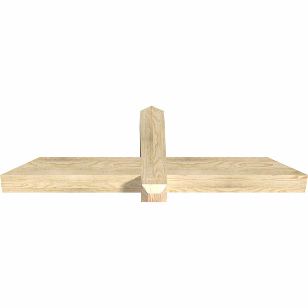 8/12 Pitch Eugene Rough Sawn Timber Gable Bracket GBW048X16X0404EUG00RDF