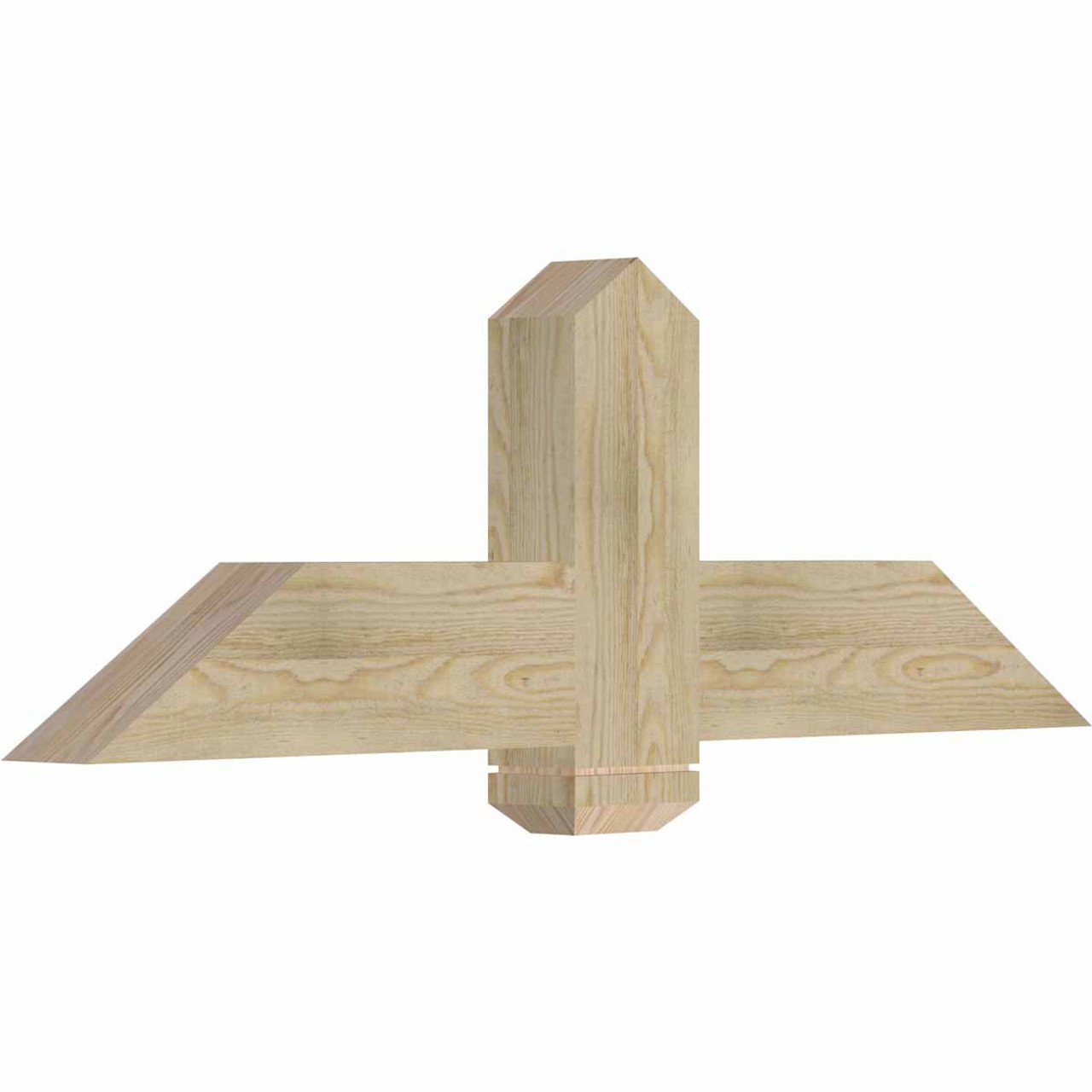 8/12 Pitch Eugene Rough Sawn Timber Gable Bracket GBW048X16X0406EUG00RDF