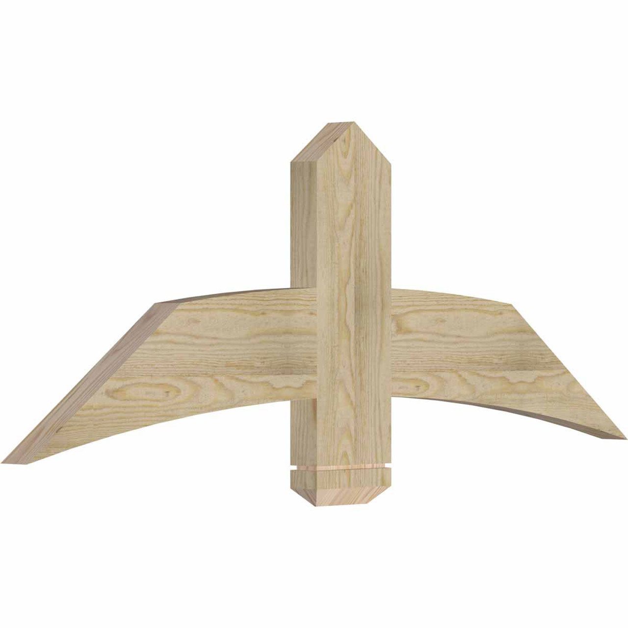 9/12 Pitch Bellingham Rough Sawn Timber Gable Bracket GBW048X18X0206BEL00RDF