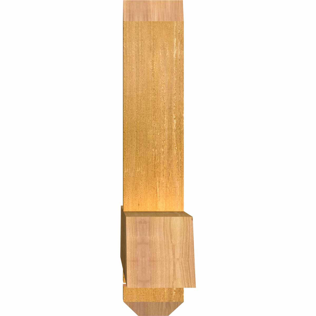 9/12 Pitch Eugene Rough Sawn Timber Gable Bracket GBW048X18X0404EUG00RWR