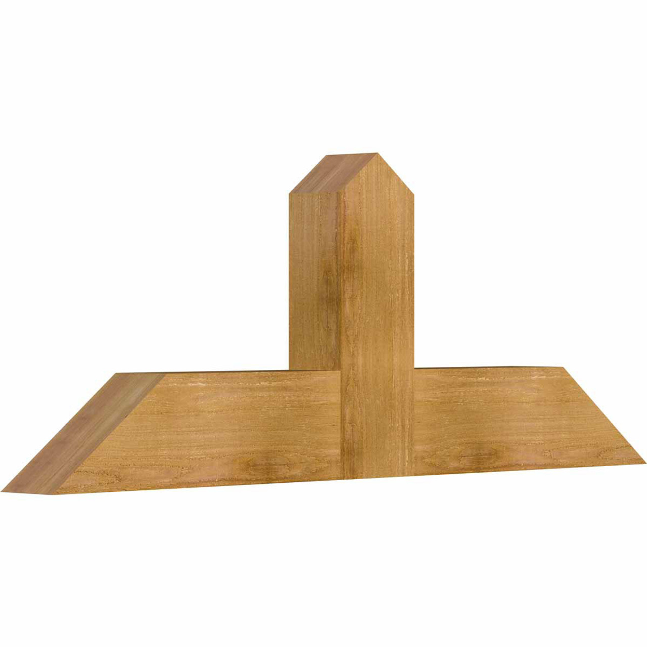 9/12 Pitch Portland Rough Sawn Timber Gable Bracket GBW048X18X0406POR00RWR