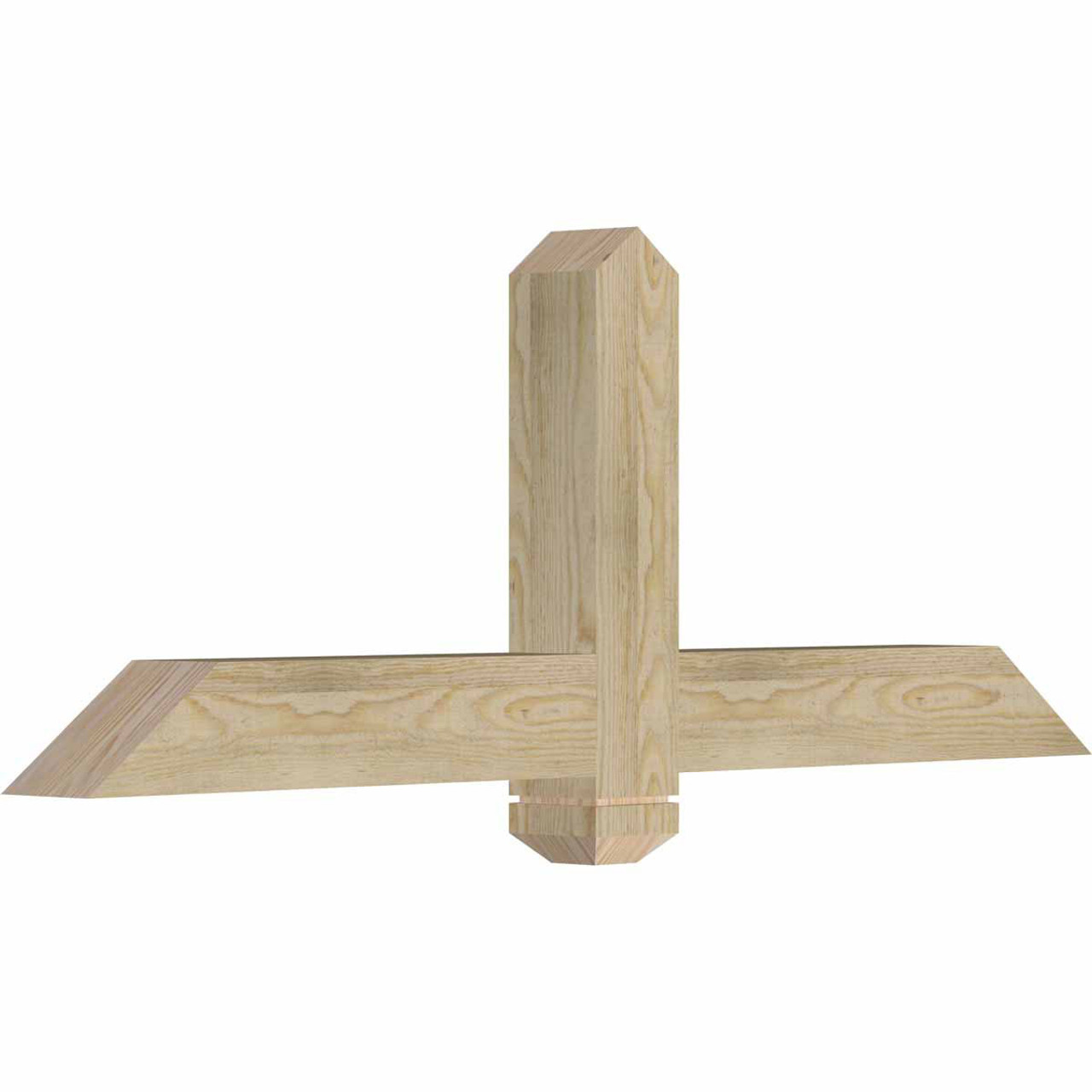 9/12 Pitch Eugene Rough Sawn Timber Gable Bracket GBW048X18X0404EUG00RDF