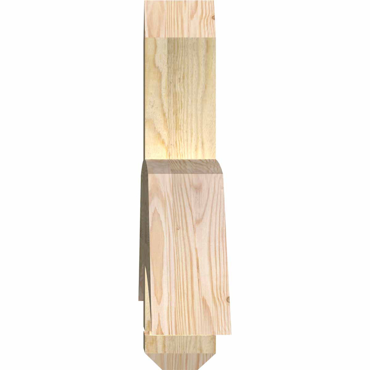 9/12 Pitch Bellingham Rough Sawn Timber Gable Bracket GBW048X18X0406BEL00RDF