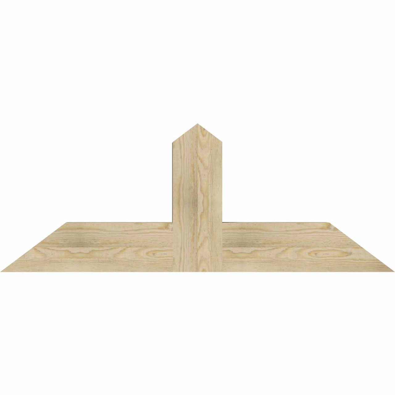 9/12 Pitch Portland Rough Sawn Timber Gable Bracket GBW048X18X0406POR00RDF