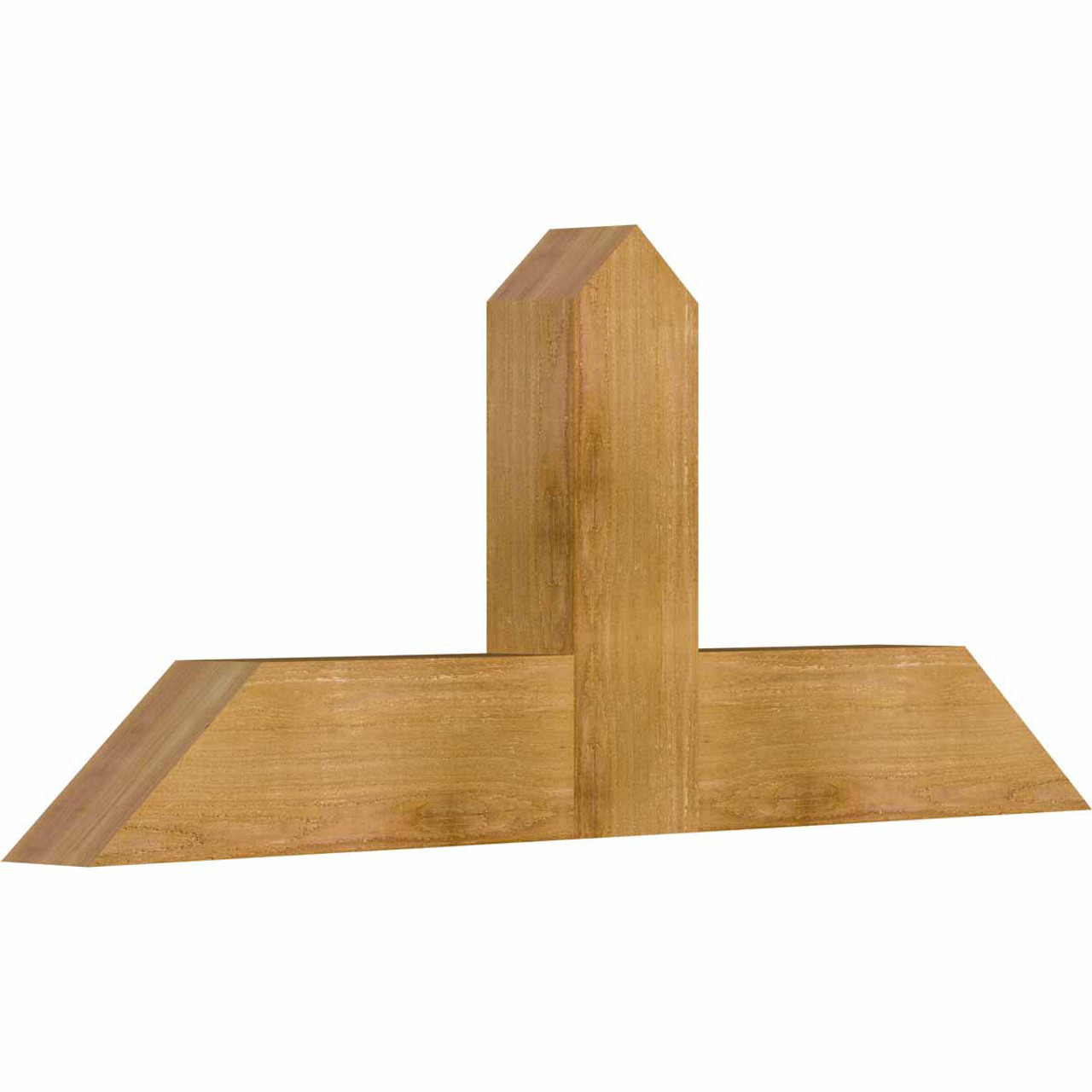 10/12 Pitch Portland Rough Sawn Timber Gable Bracket GBW048X20X0406POR00RWR