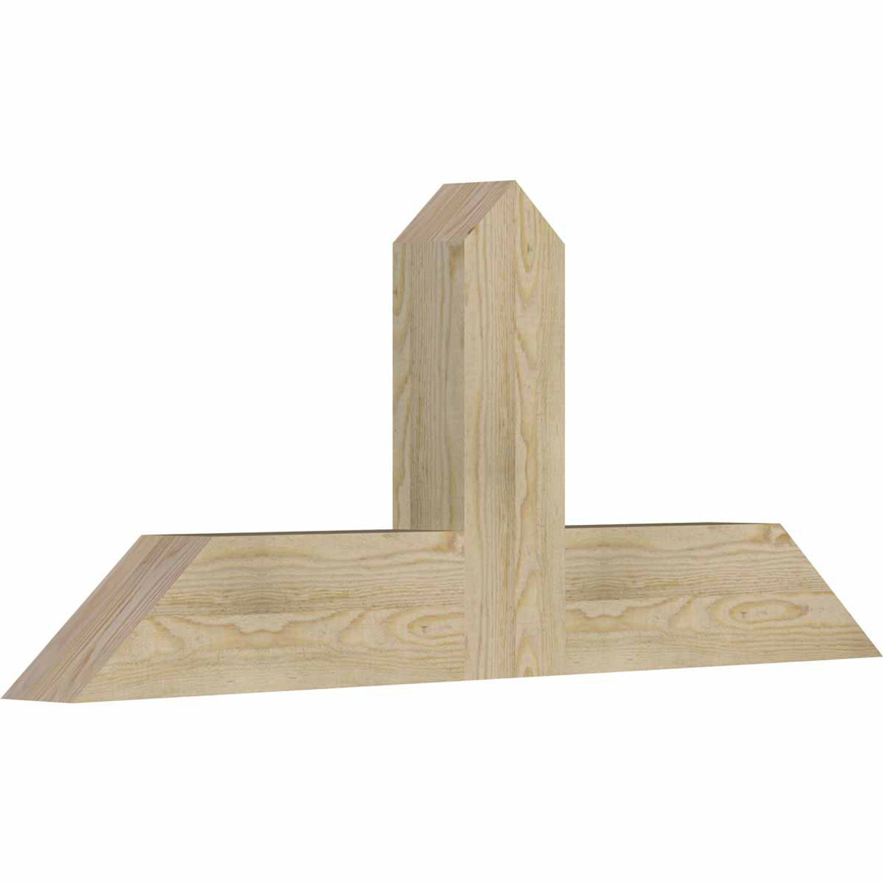 10/12 Pitch Portland Rough Sawn Timber Gable Bracket GBW048X20X0406POR00RDF