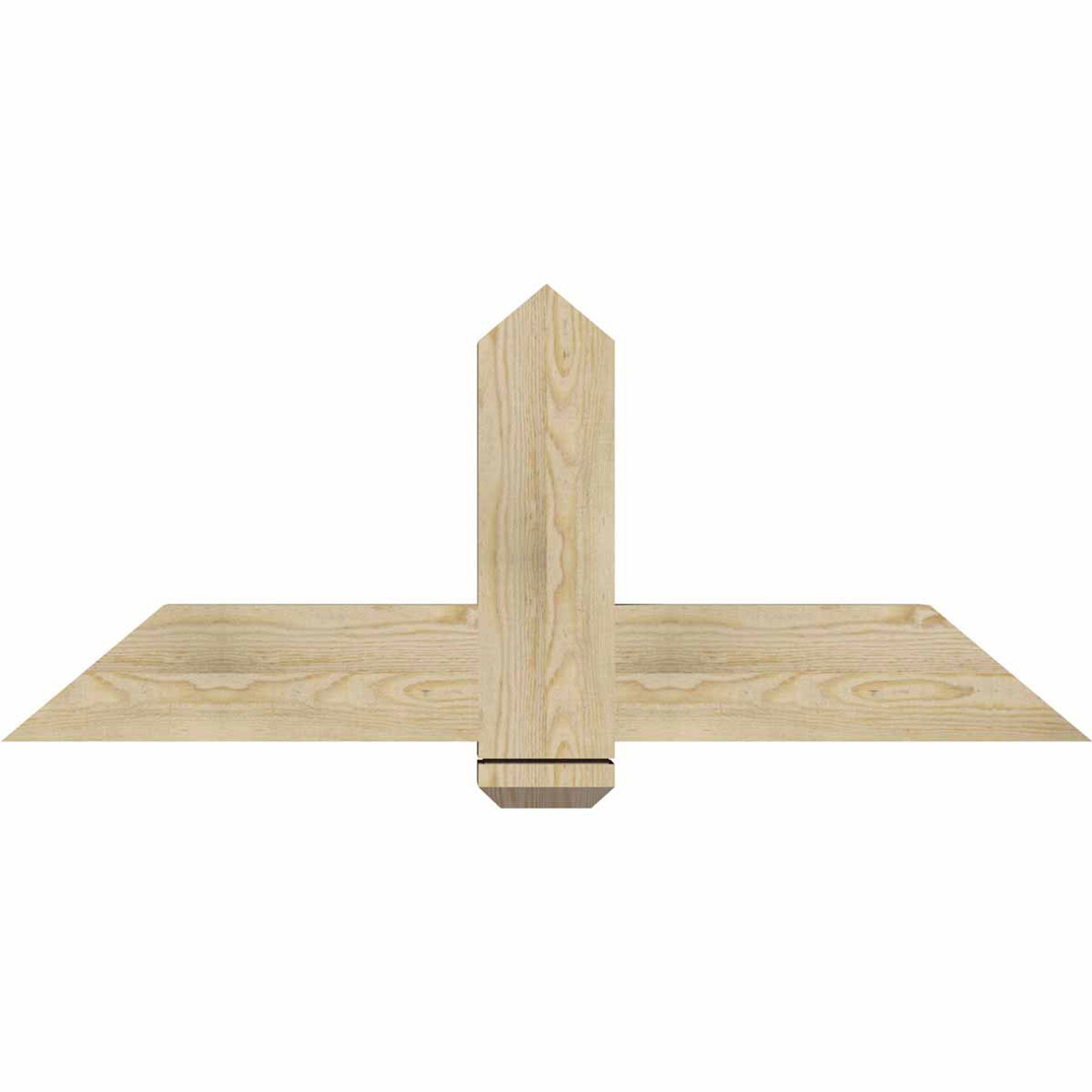 10/12 Pitch Eugene Rough Sawn Timber Gable Bracket GBW048X20X0406EUG00RDF