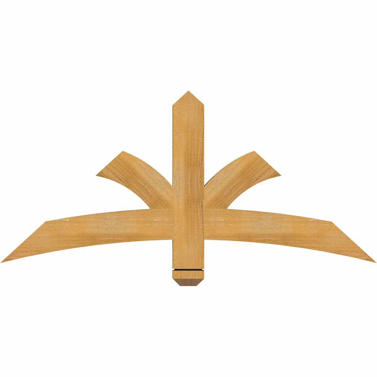 11/12 Pitch Davenport Rough Sawn Timber Gable Bracket GBW048X22X0204DAV00RWR