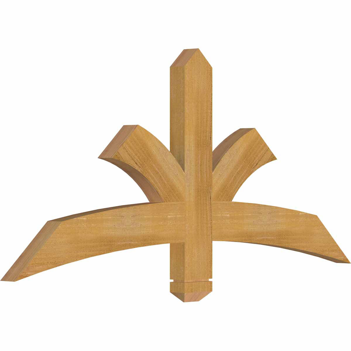 11/12 Pitch Davenport Rough Sawn Timber Gable Bracket GBW048X22X0204DAV00RWR