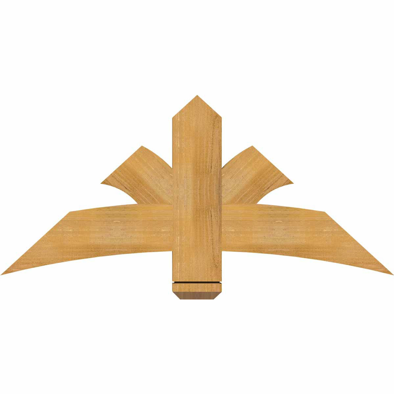 11/12 Pitch Davenport Rough Sawn Timber Gable Bracket GBW048X22X0206DAV00RWR