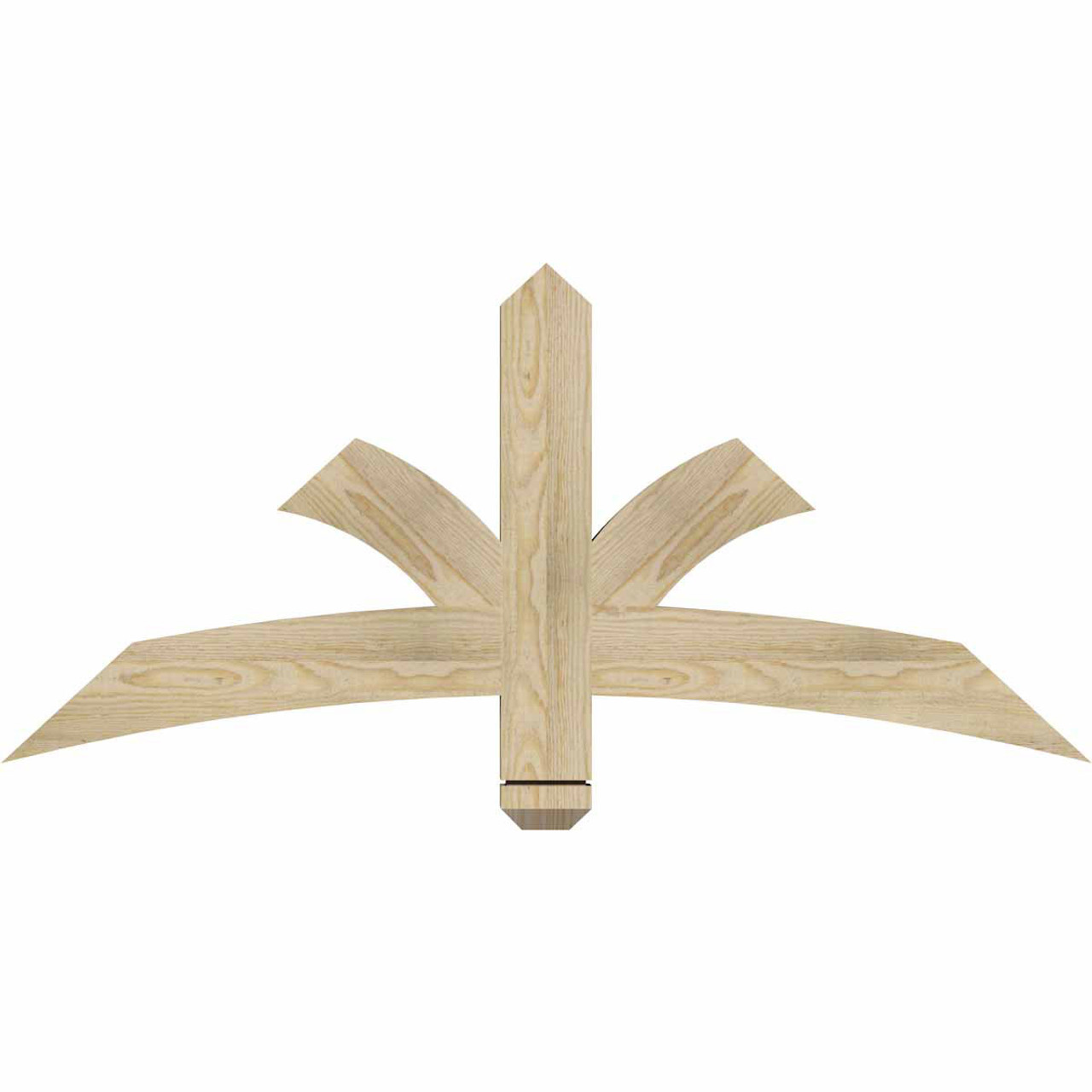 11/12 Pitch Davenport Rough Sawn Timber Gable Bracket GBW048X22X0204DAV00RDF