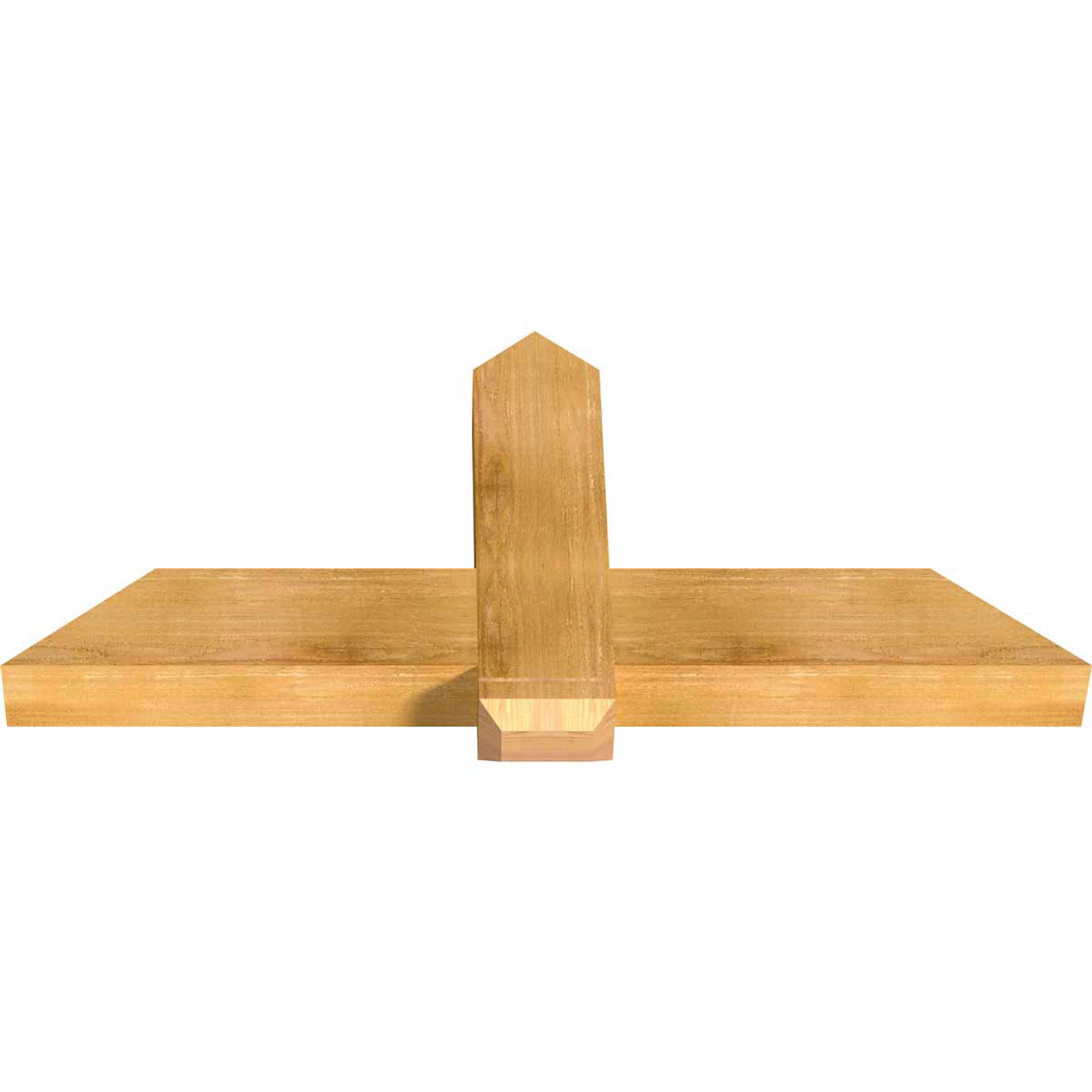 11/12 Pitch Eugene Rough Sawn Timber Gable Bracket GBW048X22X0406EUG00RWR