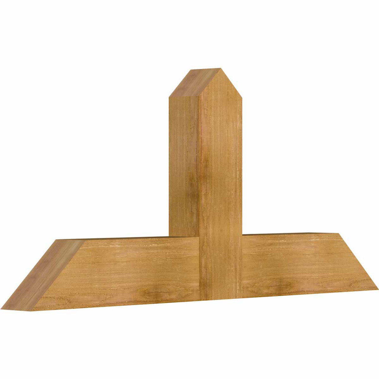 11/12 Pitch Portland Rough Sawn Timber Gable Bracket GBW048X22X0406POR00RWR