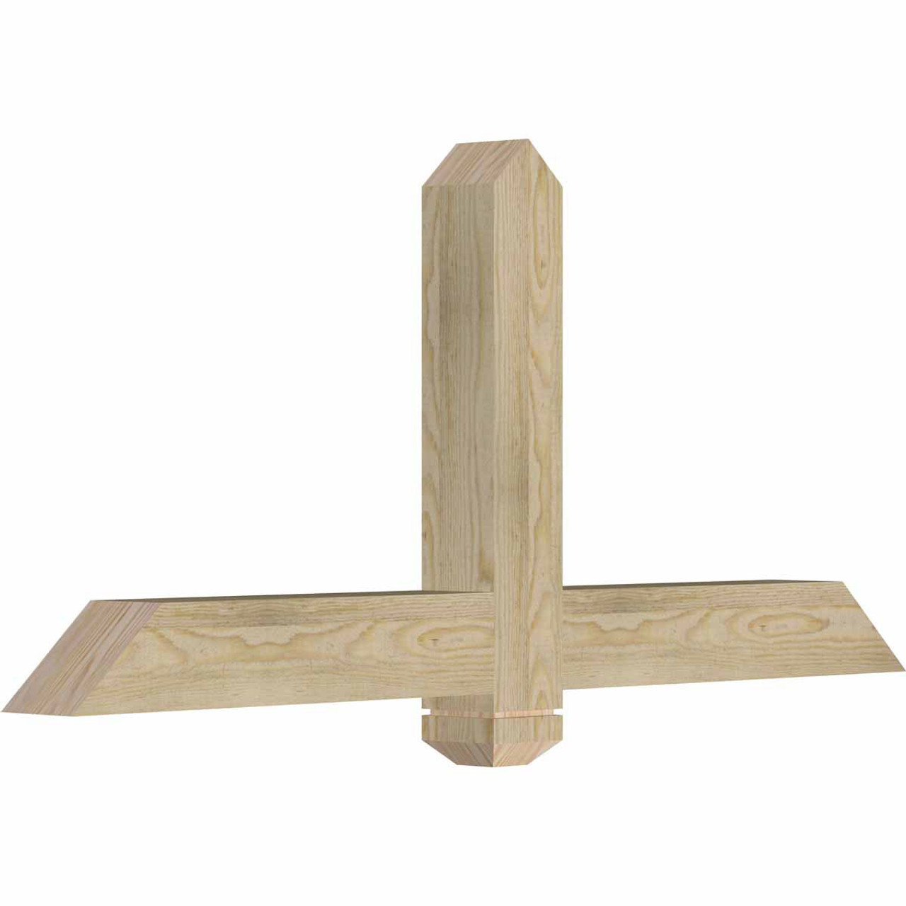 11/12 Pitch Eugene Rough Sawn Timber Gable Bracket GBW048X22X0404EUG00RDF