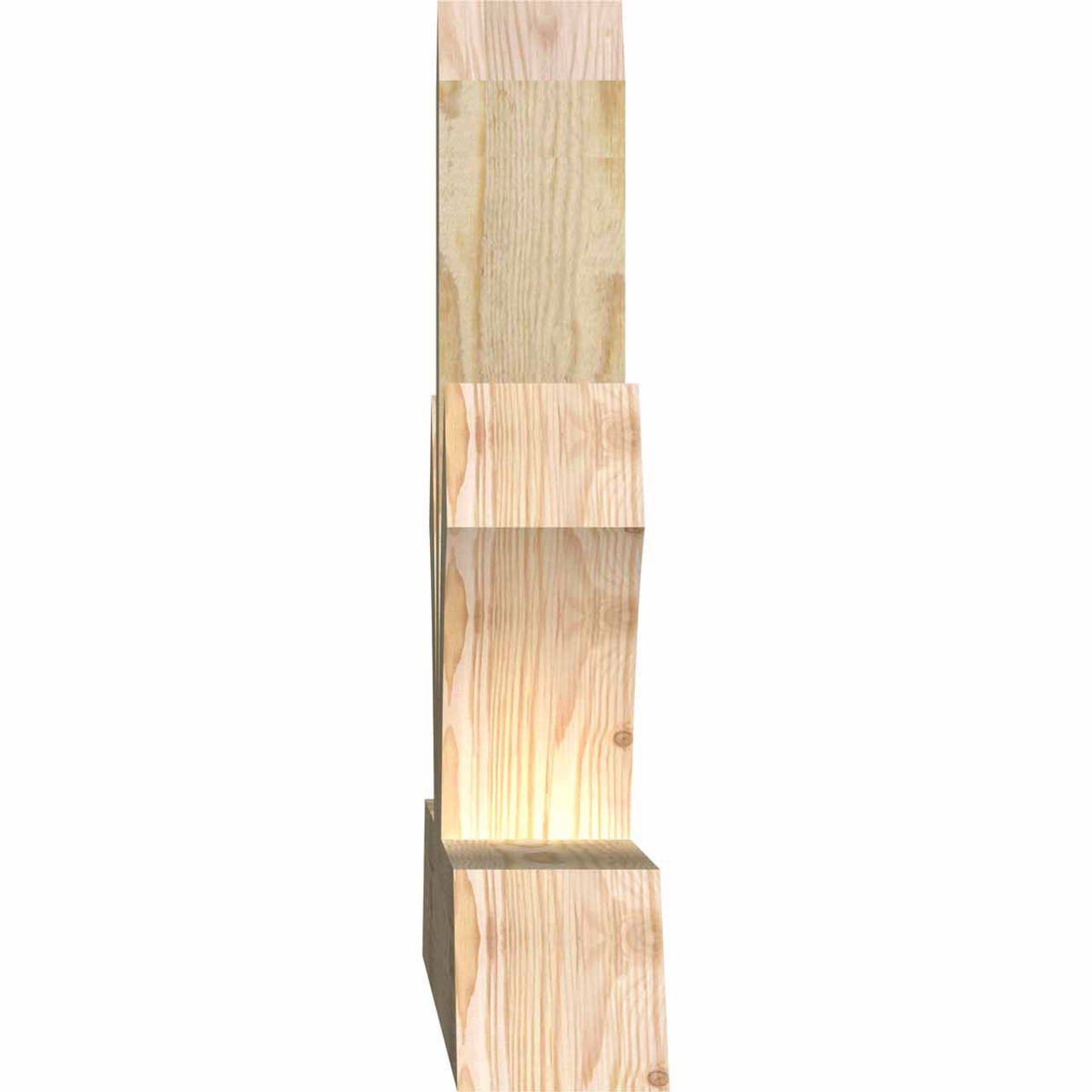 11/12 Pitch Richland Rough Sawn Timber Gable Bracket GBW048X22X0404RIC00RDF