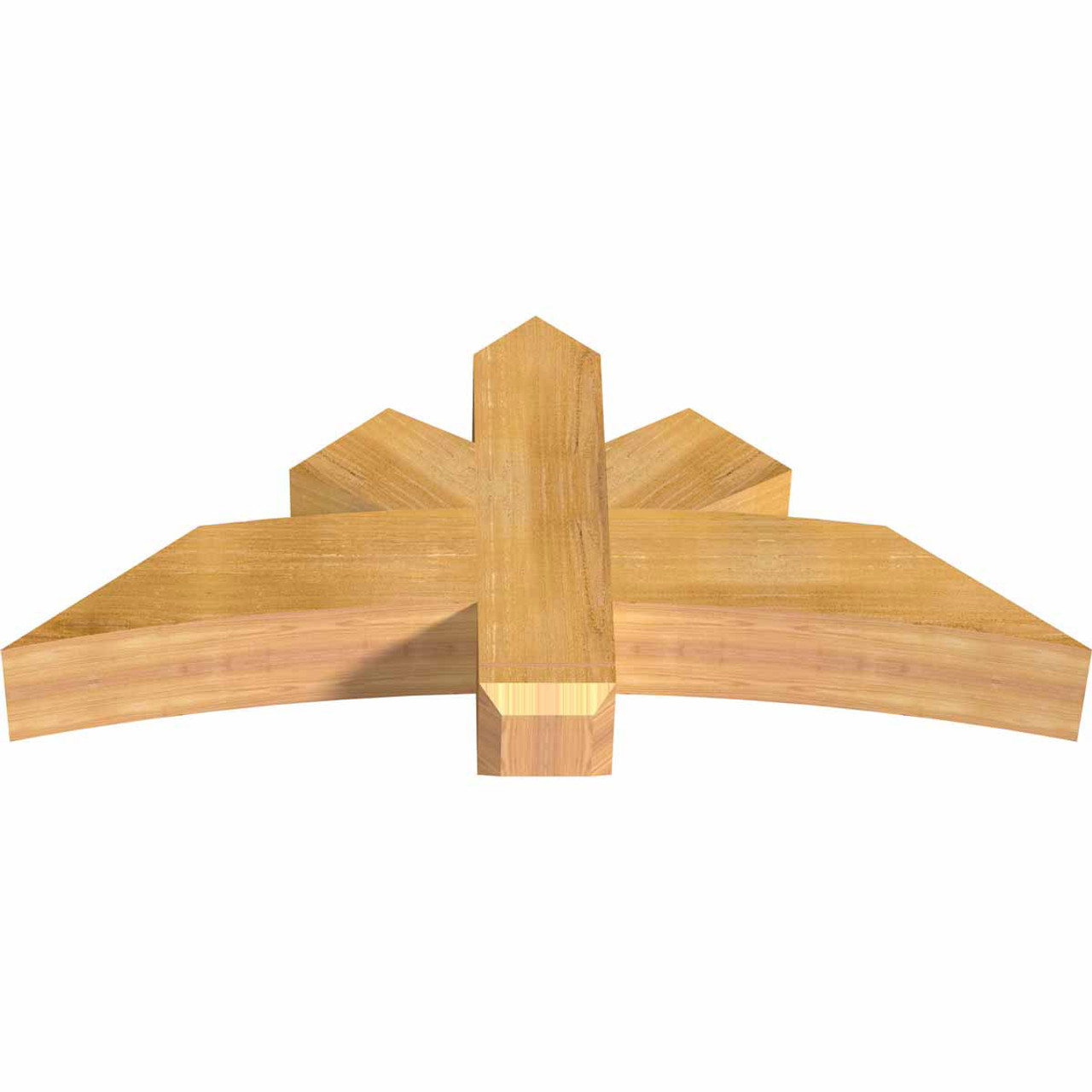 11/12 Pitch Alberta Rough Sawn Timber Gable Bracket GBW048X22X0606ALB00RWR