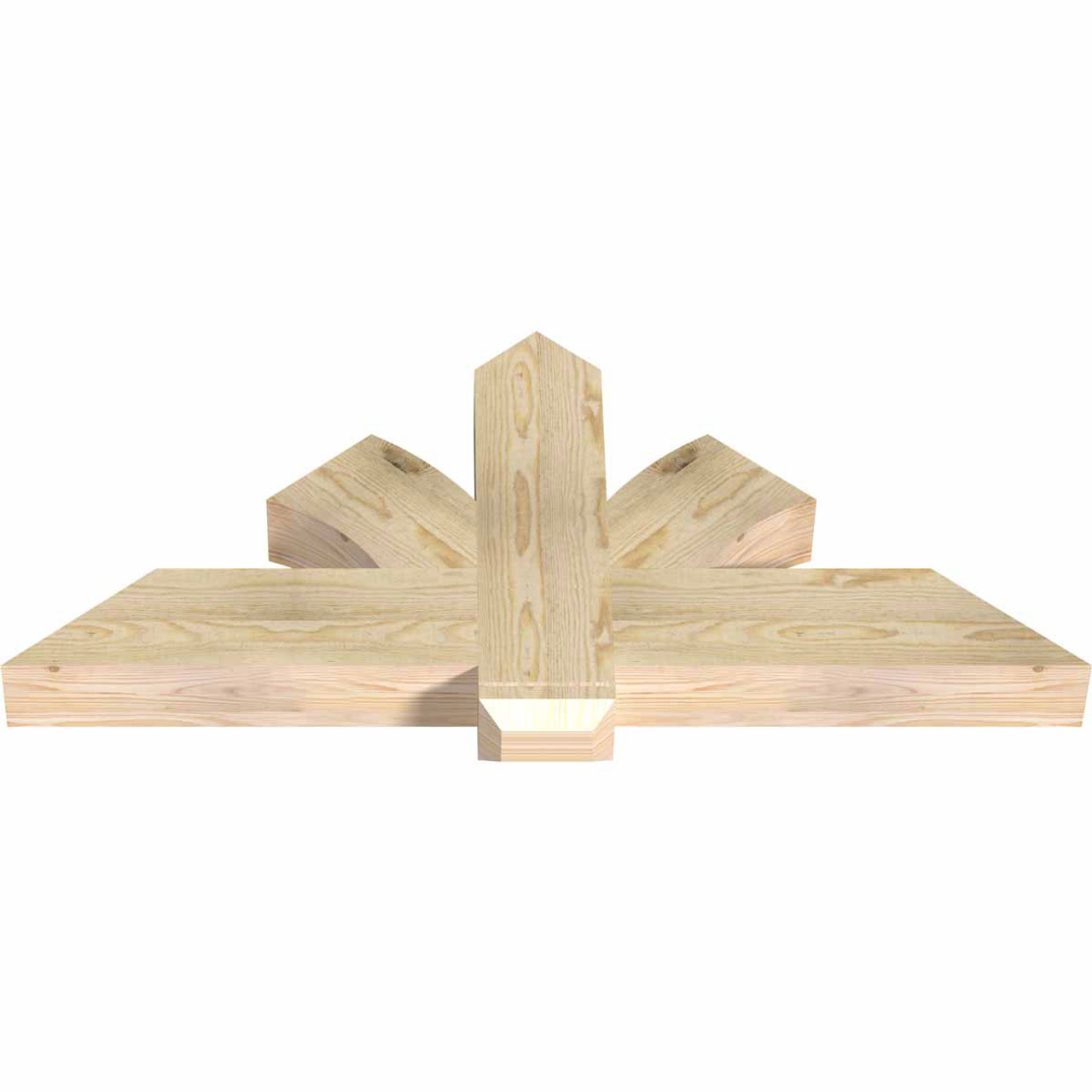 11/12 Pitch Redmond Rough Sawn Timber Gable Bracket GBW048X22X0406RED00RDF