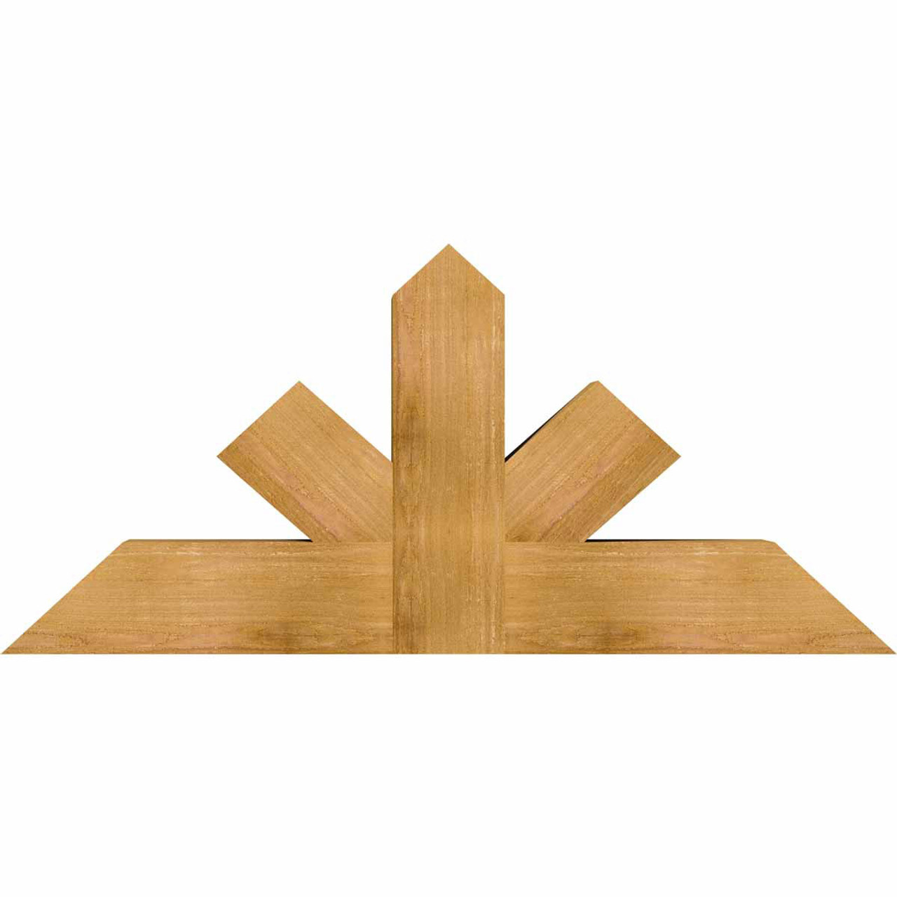 11/12 Pitch Saratoga Rough Sawn Timber Gable Bracket GBW048X22X0606SAR00RWR