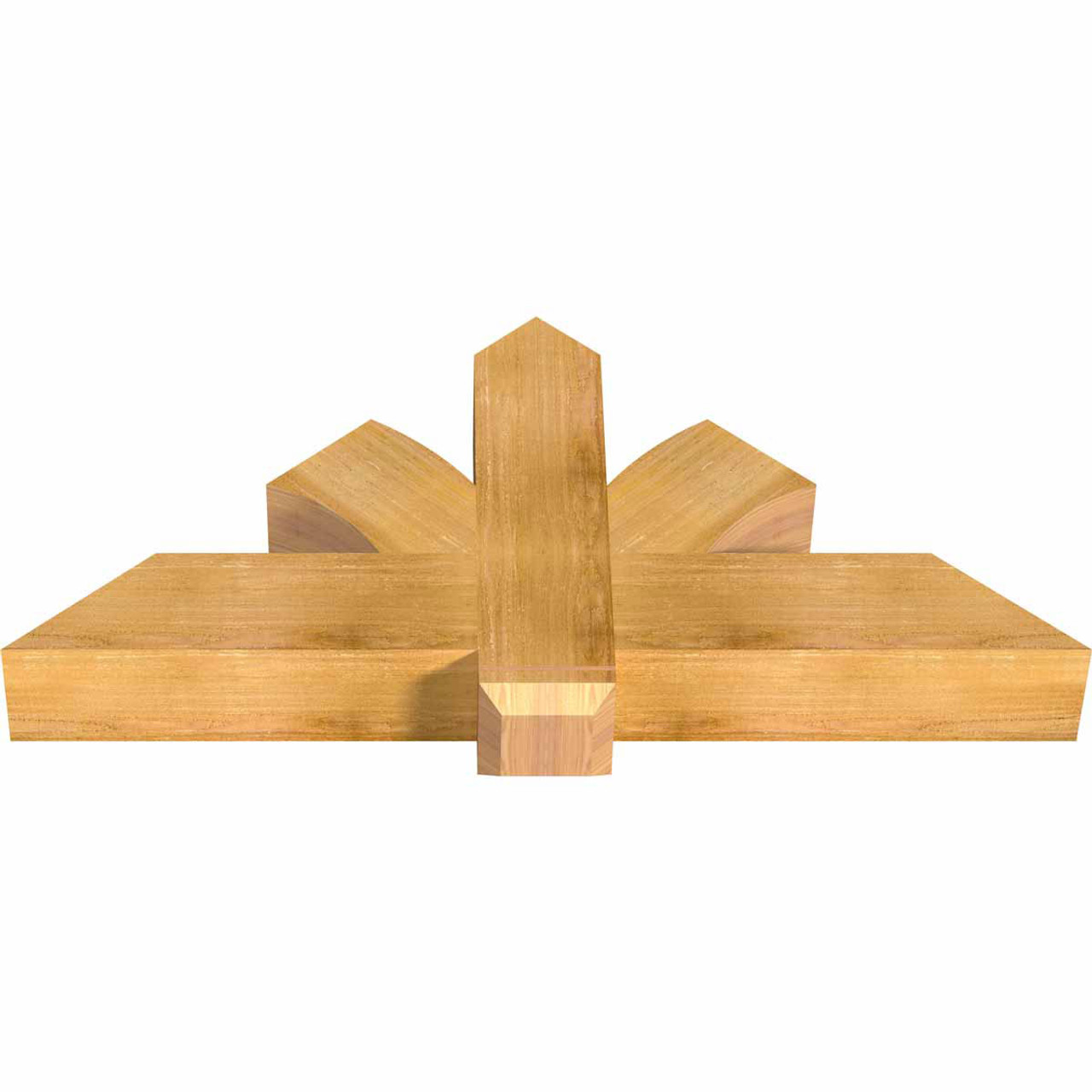 11/12 Pitch Redmond Rough Sawn Timber Gable Bracket GBW048X22X0606RED00RWR