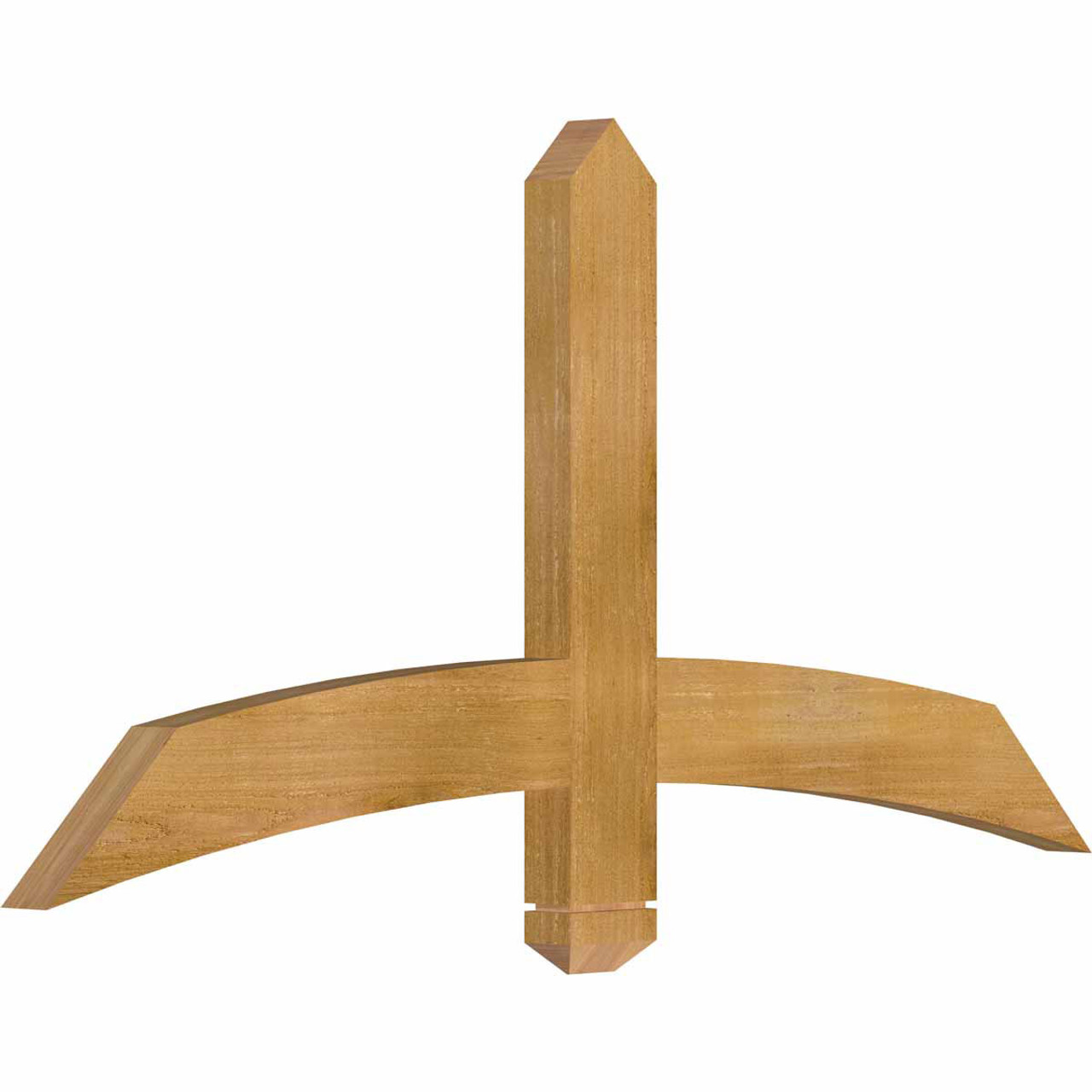 12/12 Pitch Bellingham Rough Sawn Timber Gable Bracket GBW048X24X0204BEL00RWR