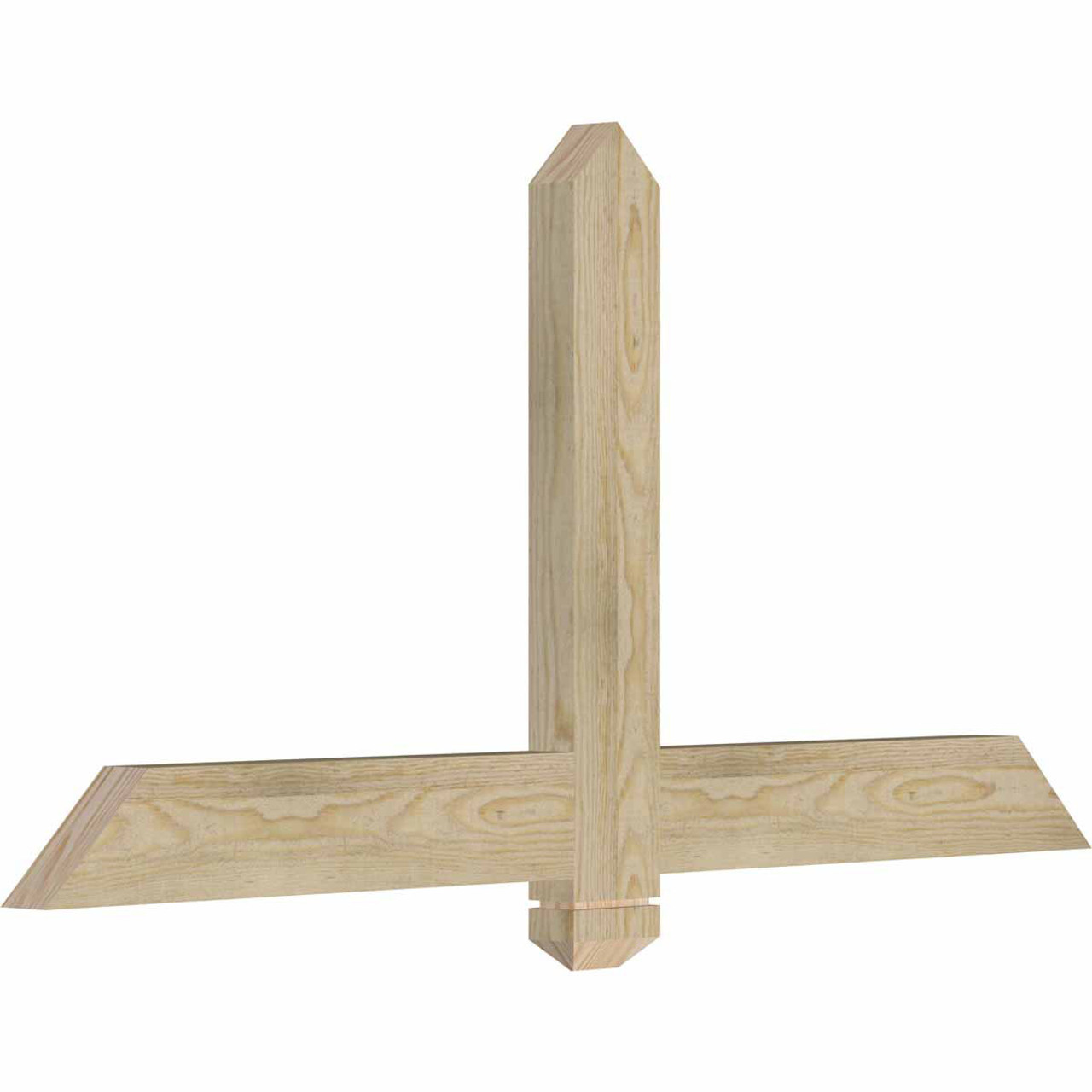 12/12 Pitch Eugene Rough Sawn Timber Gable Bracket GBW048X24X0204EUG00RDF