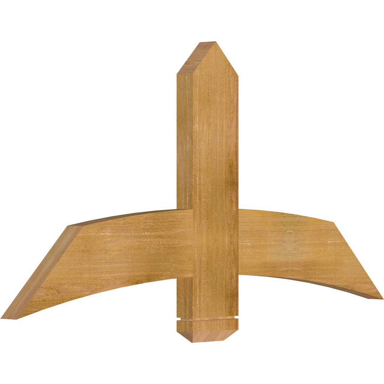 12/12 Pitch Bellingham Rough Sawn Timber Gable Bracket GBW048X24X0206BEL00RWR