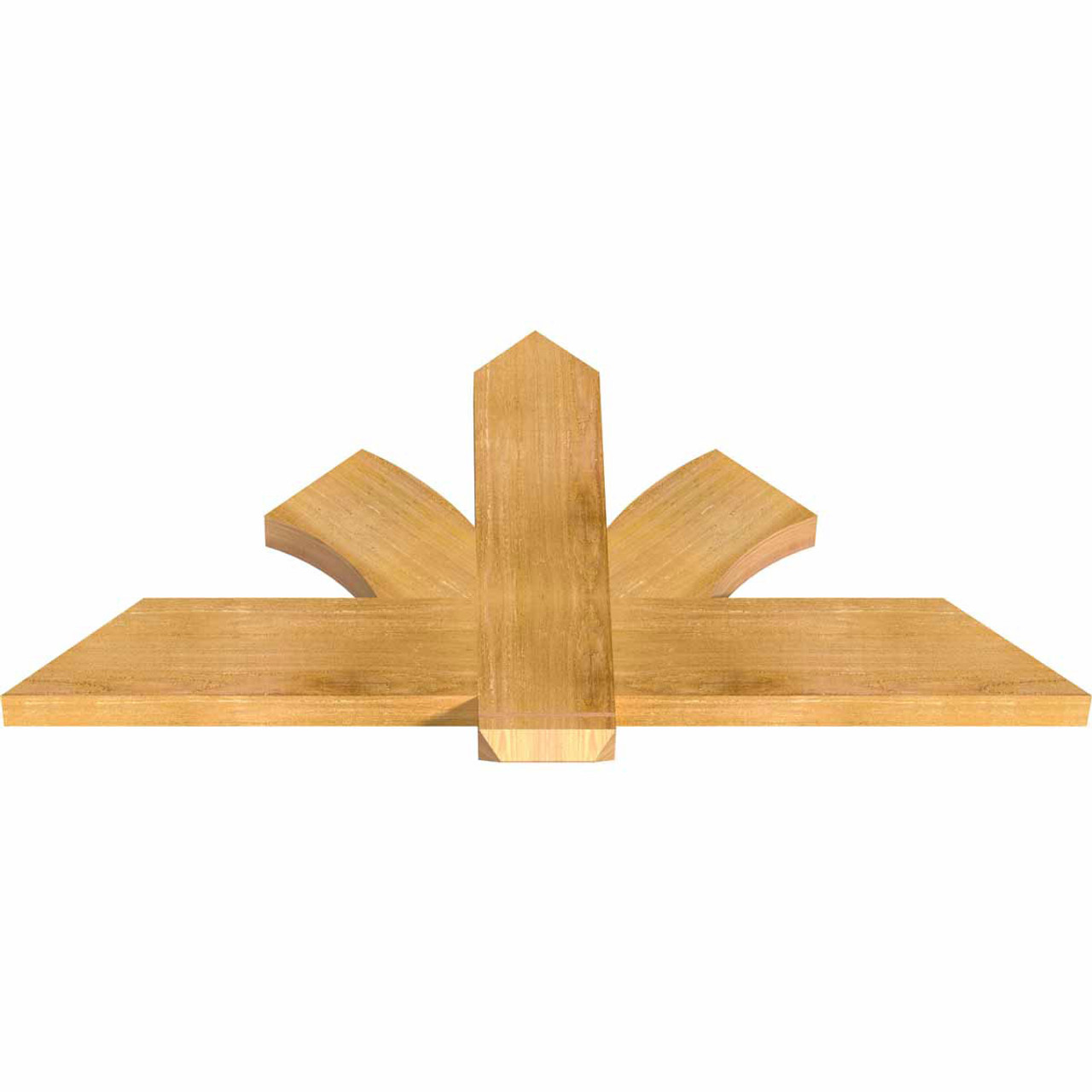 12/12 Pitch Redmond Rough Sawn Timber Gable Bracket GBW048X24X0206RED00RWR