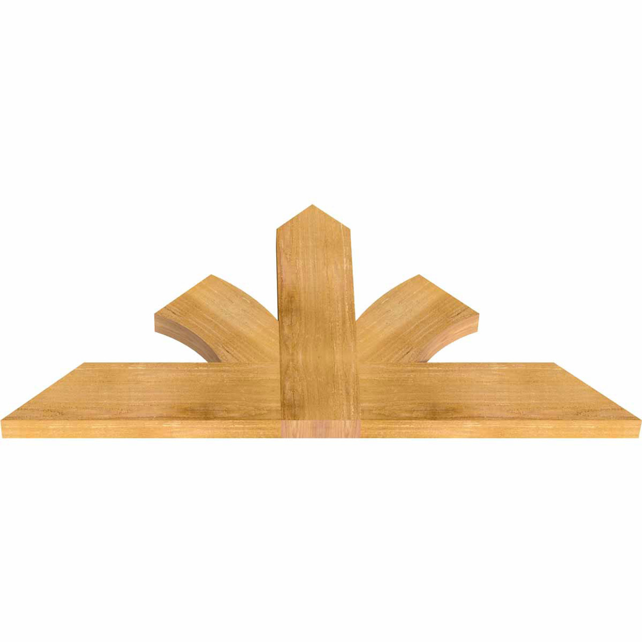 12/12 Pitch Richland Rough Sawn Timber Gable Bracket GBW048X24X0206RIC00RWR