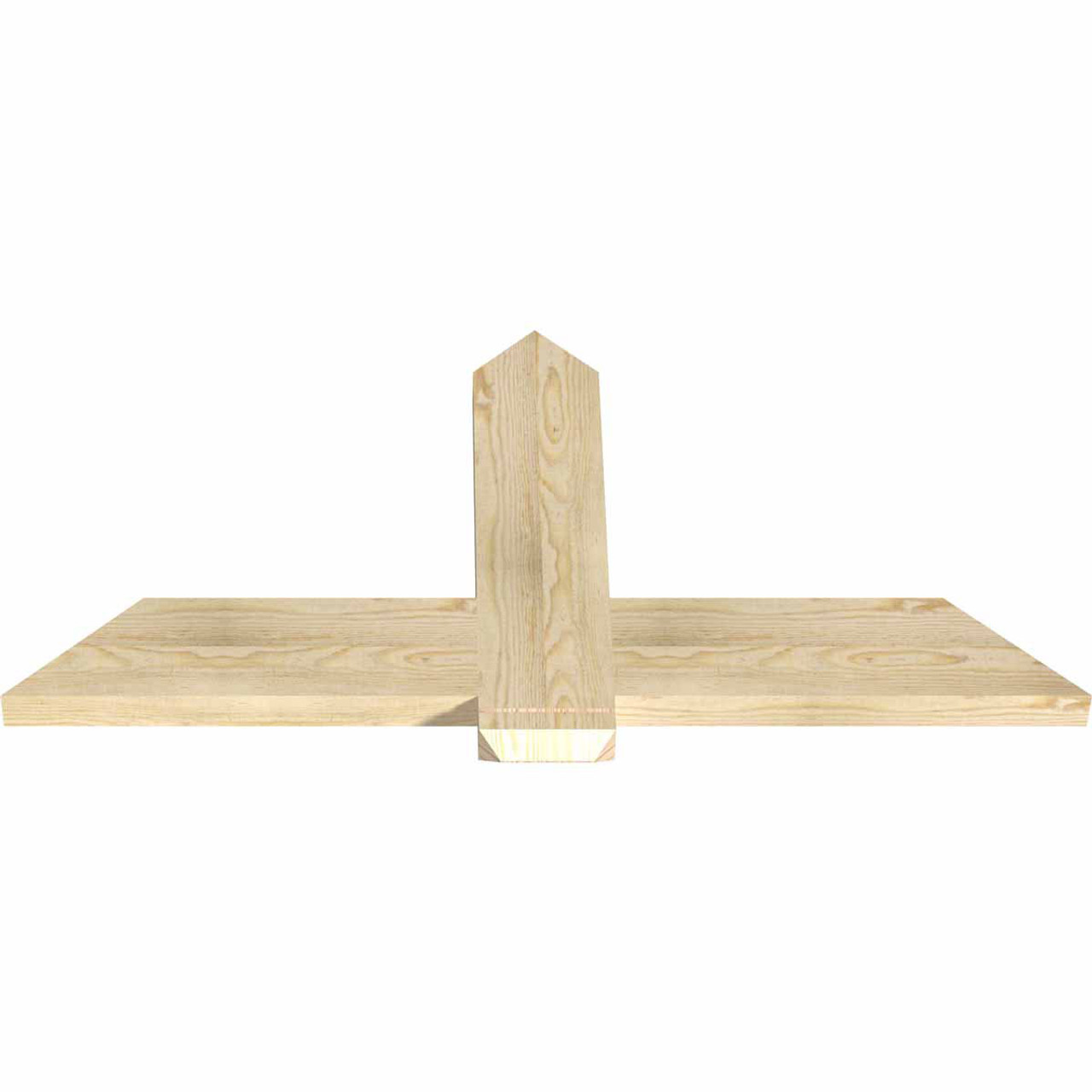 12/12 Pitch Eugene Rough Sawn Timber Gable Bracket GBW048X24X0206EUG00RDF