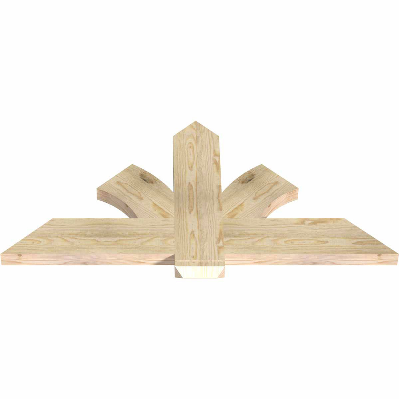 12/12 Pitch Redmond Rough Sawn Timber Gable Bracket GBW048X24X0206RED00RDF